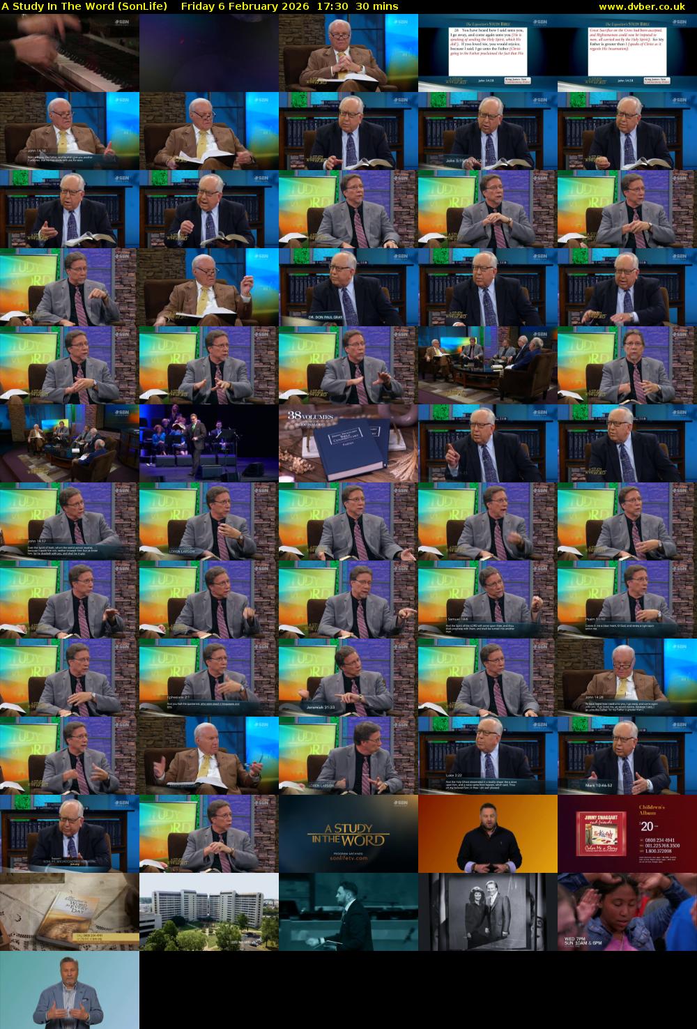 A Study In The Word (SonLife) Friday 6 February 2026 06:30 - 18:00