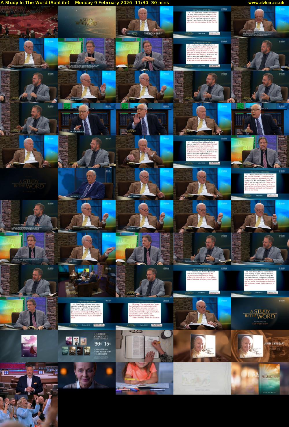 A Study In The Word (SonLife) Monday 9 February 2026 11:30 - 12:00