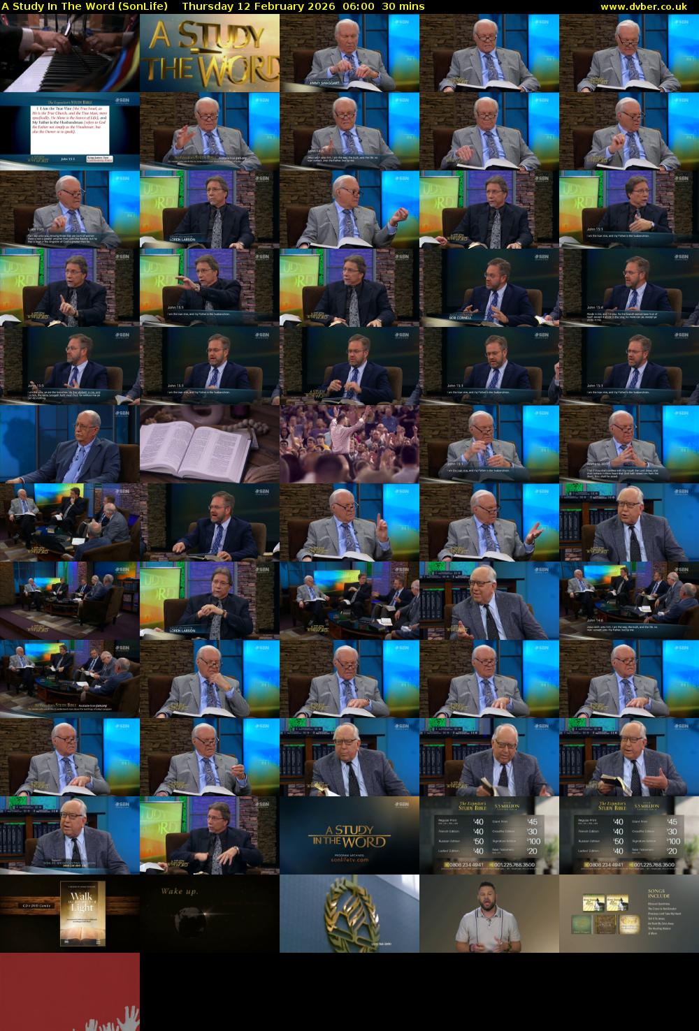 A Study In The Word (SonLife) Thursday 12 February 2026 06:00 - 06:30