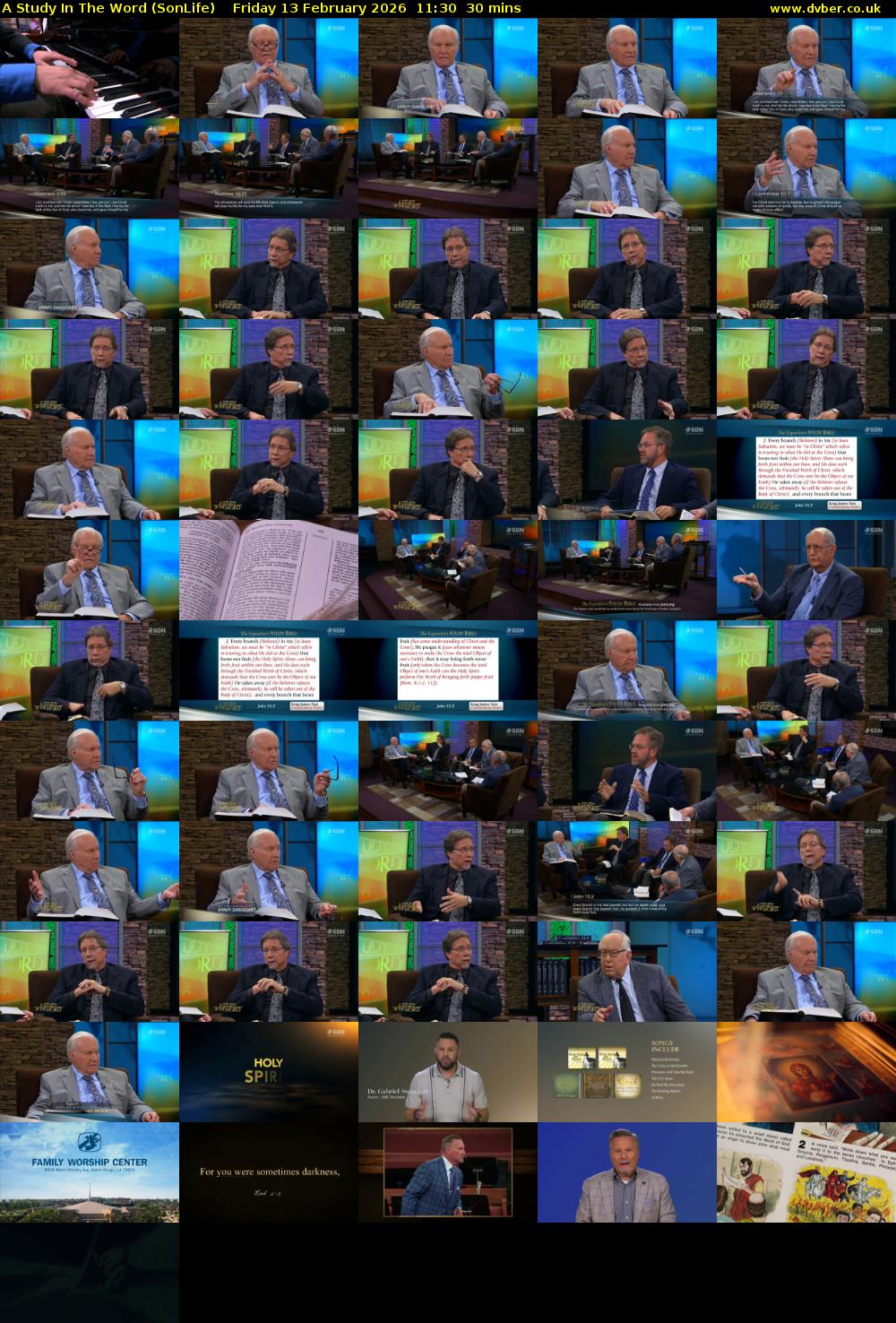 A Study In The Word (SonLife) Friday 13 February 2026 11:30 - 12:00