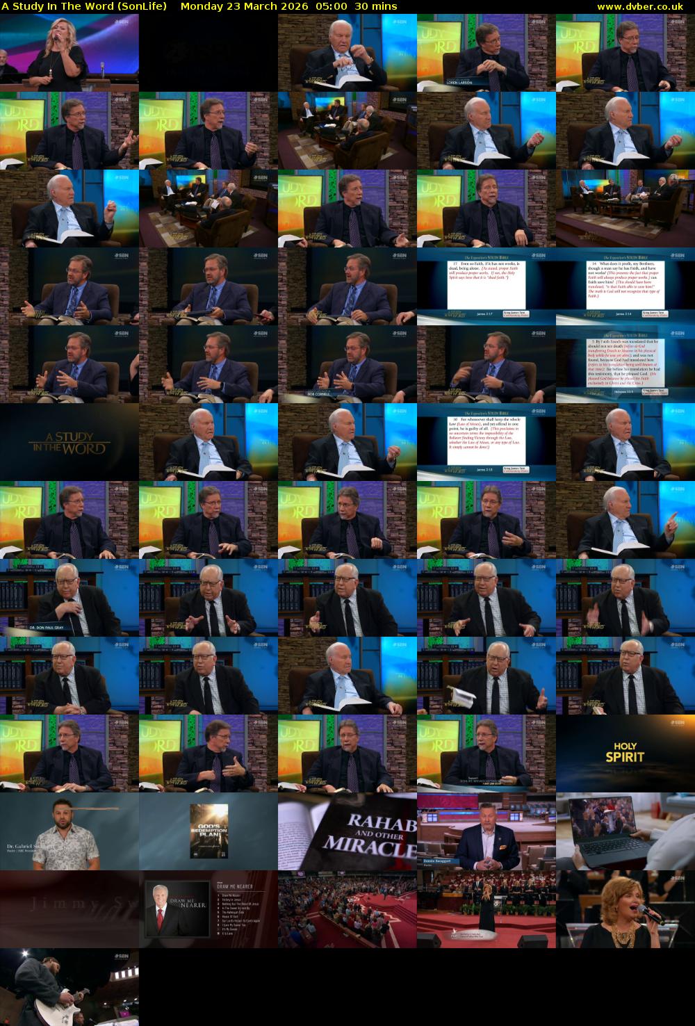 A Study In The Word (SonLife) Monday 23 March 2026 05:00 - 05:30