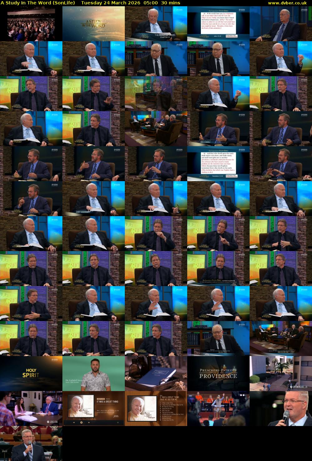 A Study In The Word (SonLife) Tuesday 24 March 2026 05:00 - 05:30