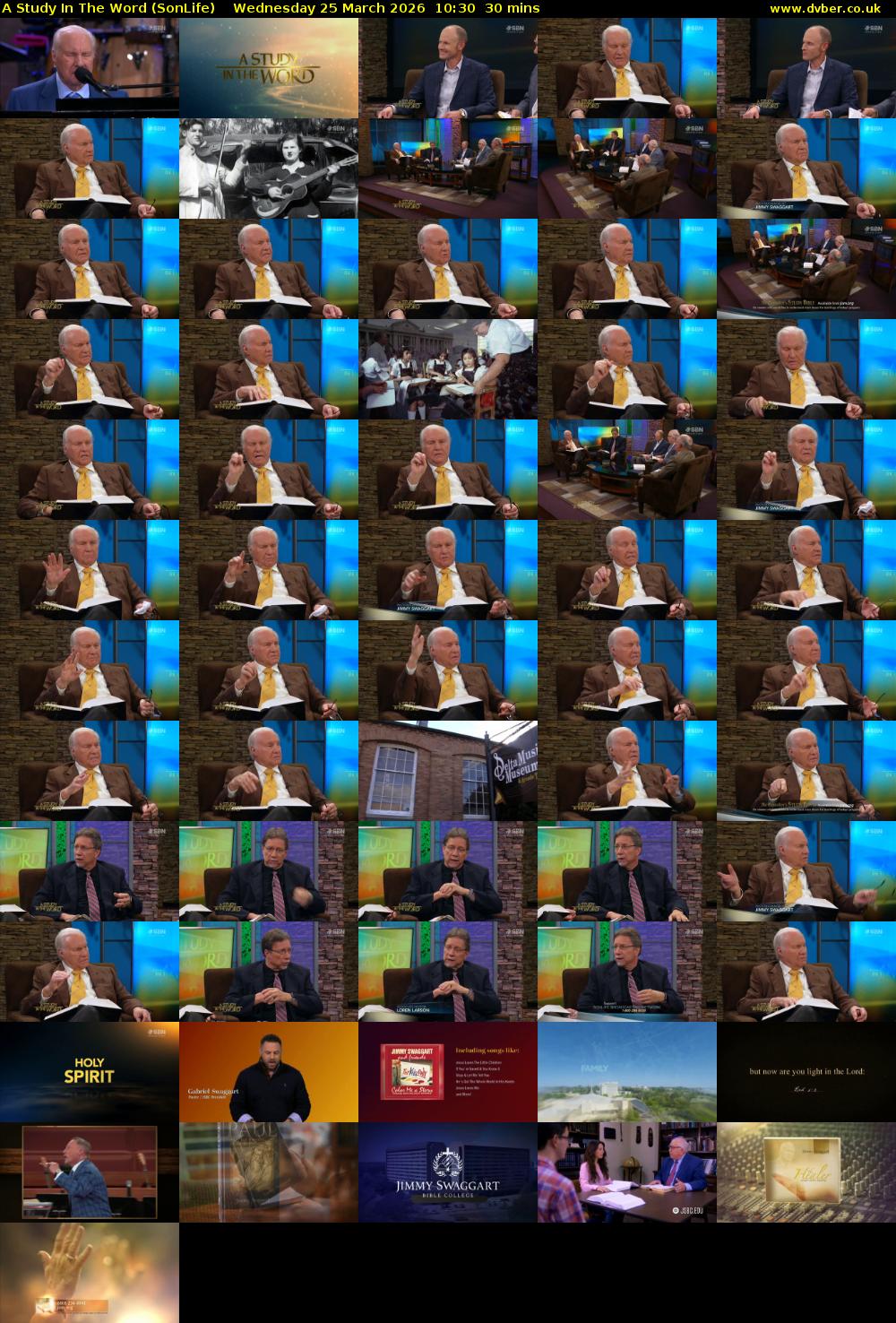 A Study In The Word (SonLife) Wednesday 25 March 2026 10:30 - 11:00