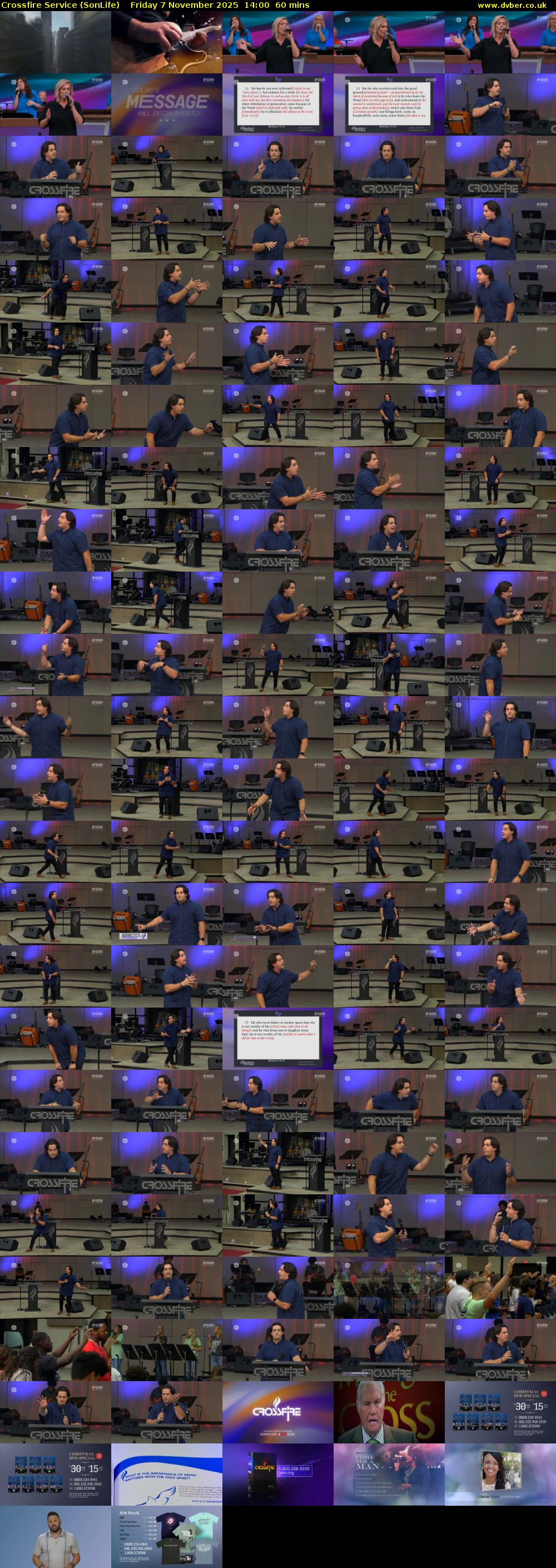 Crossfire Service (SonLife) Friday 7 November 2025 14:00 - 15:00