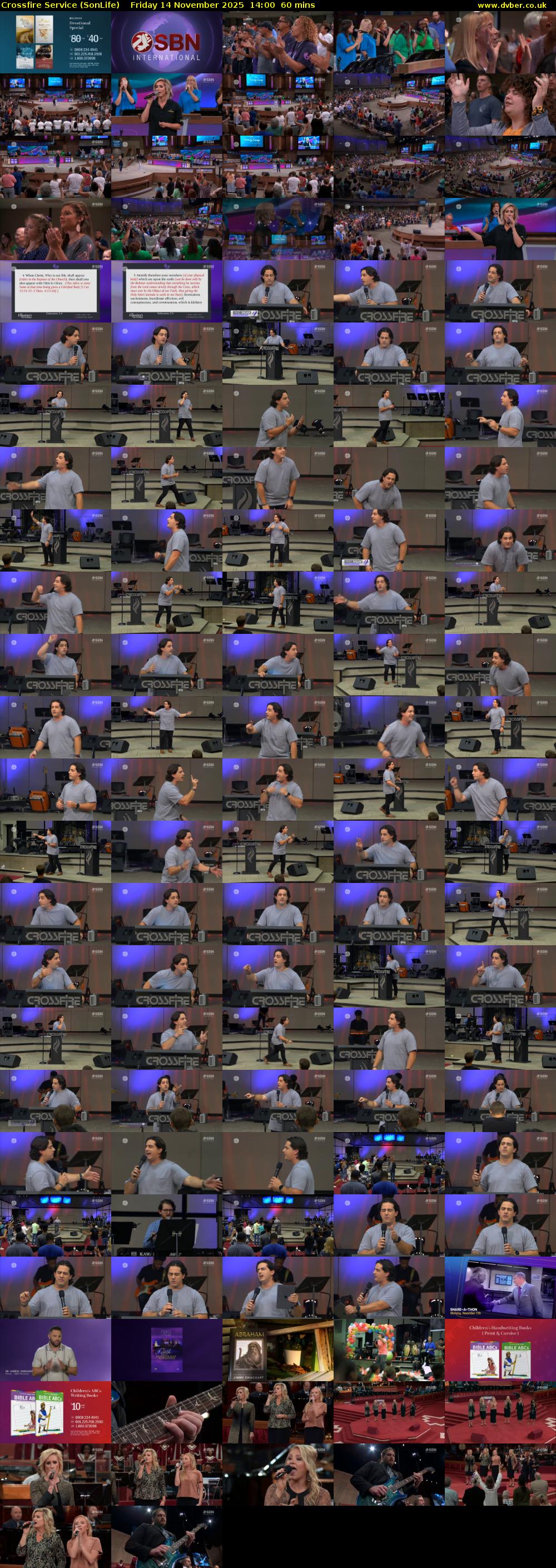 Crossfire Service (SonLife) Friday 14 November 2025 14:00 - 15:00