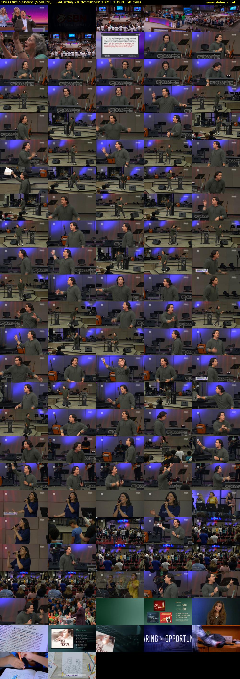 Crossfire Service (SonLife) Saturday 29 November 2025 23:00 - 00:00