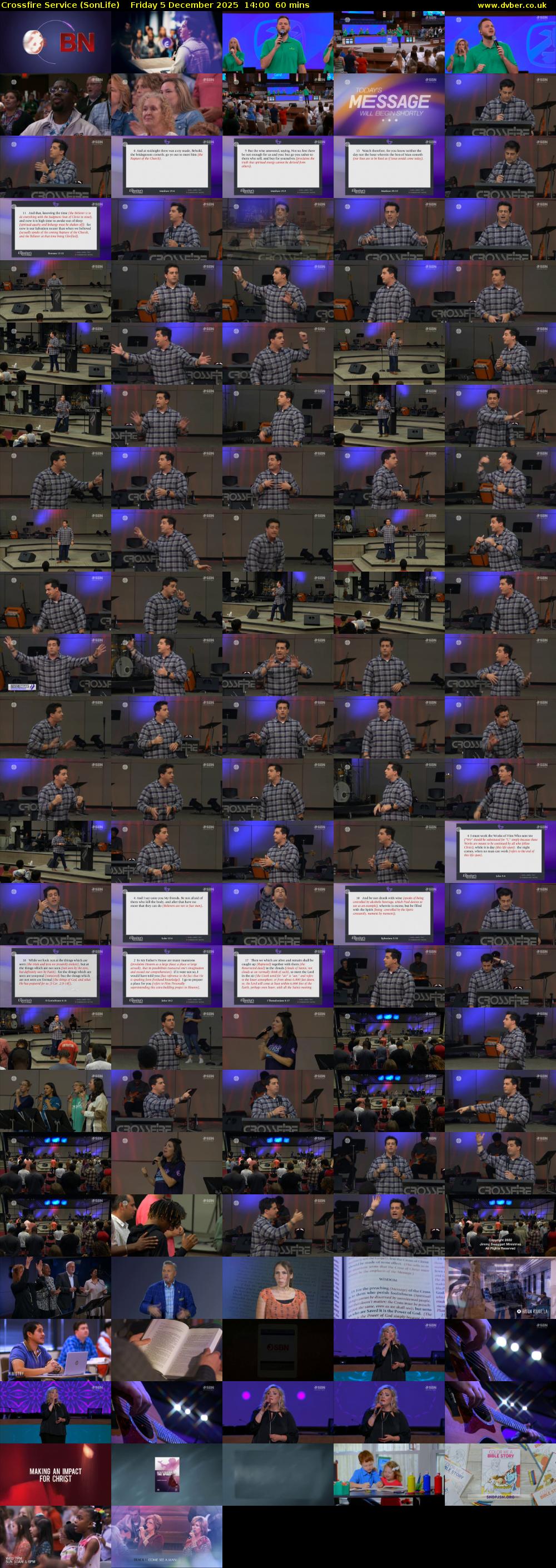 Crossfire Service (SonLife) Friday 5 December 2025 14:00 - 15:00