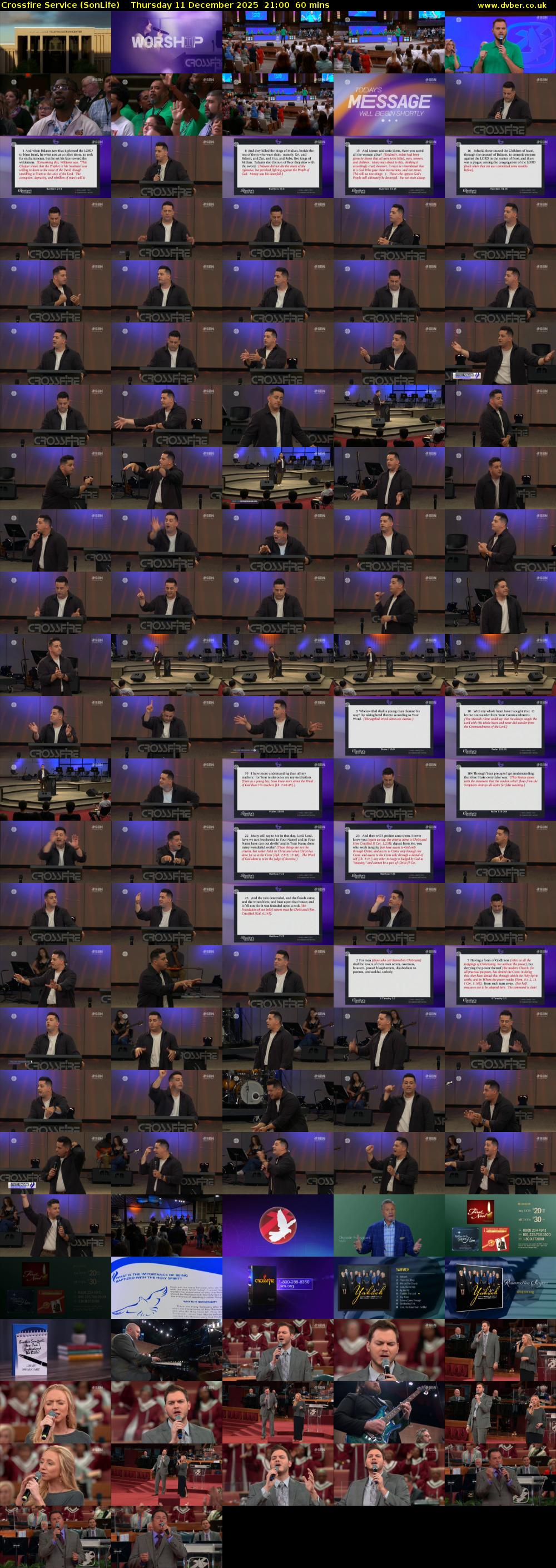 Crossfire Service (SonLife) Thursday 11 December 2025 21:00 - 22:00