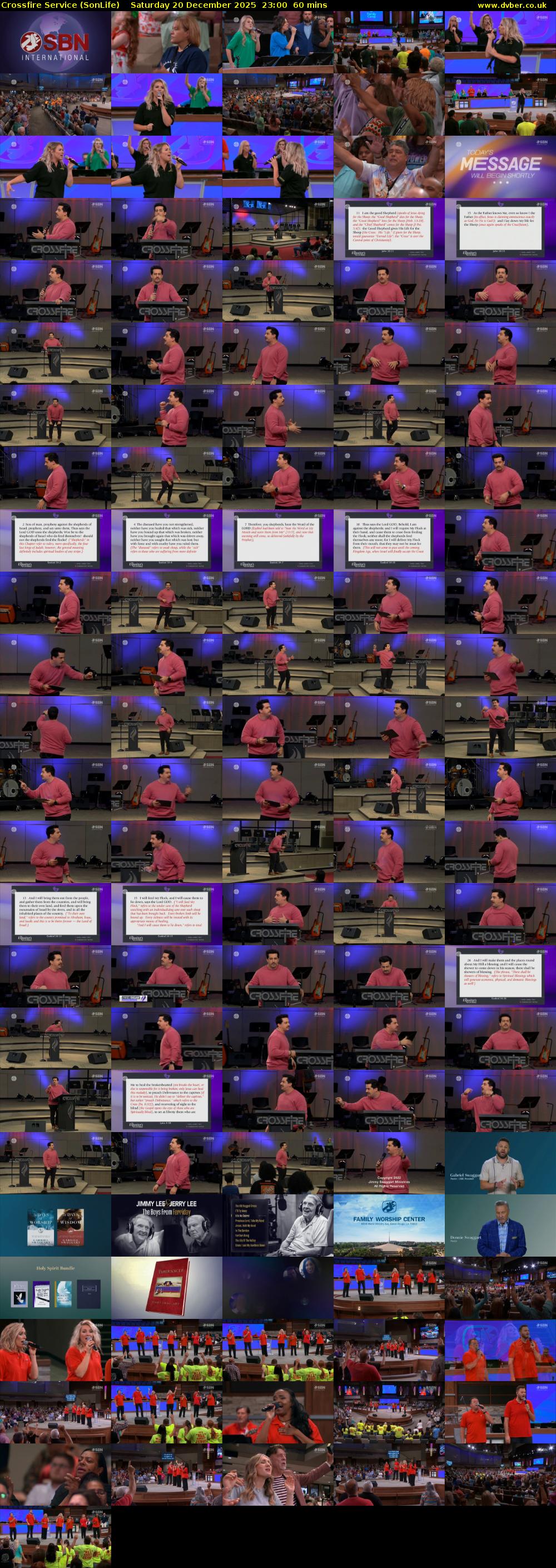 Crossfire Service (SonLife) Saturday 20 December 2025 23:00 - 00:00