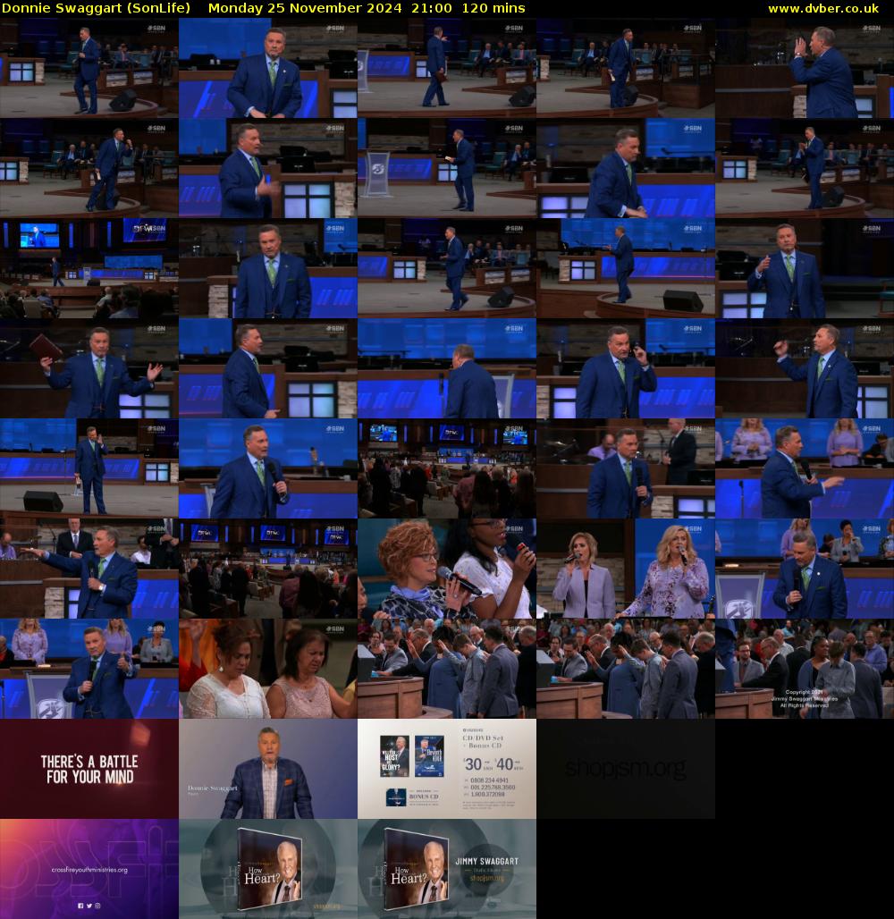 Donnie Swaggart (SonLife) Monday 25 November 2024 21:00 - 23:00