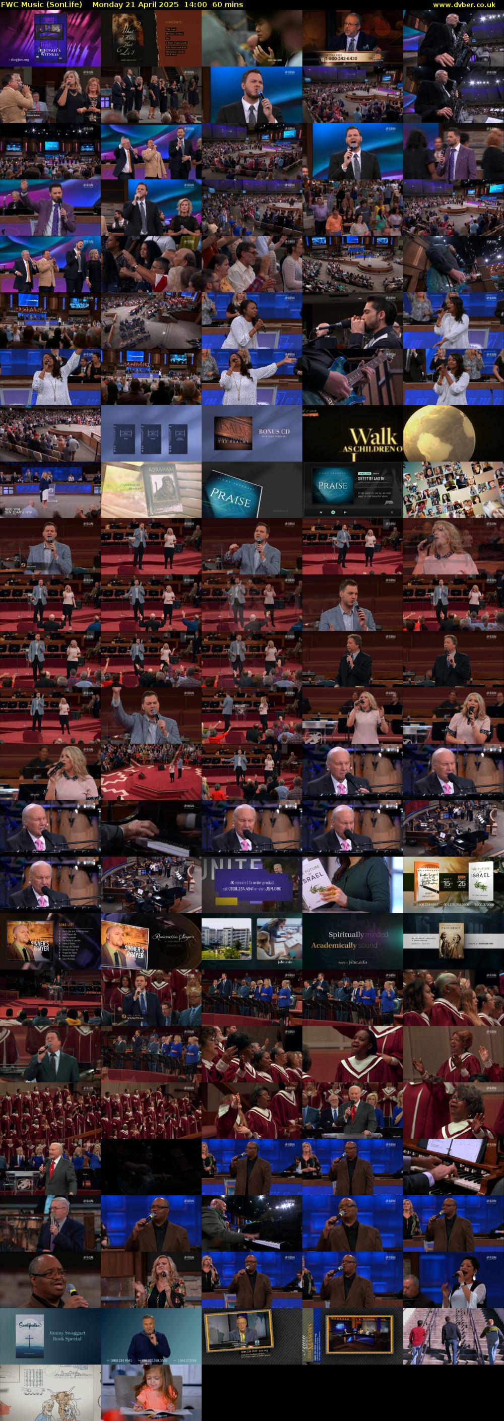 FWC Music (SonLife) Monday 21 April 2025 14:00 - 15:00