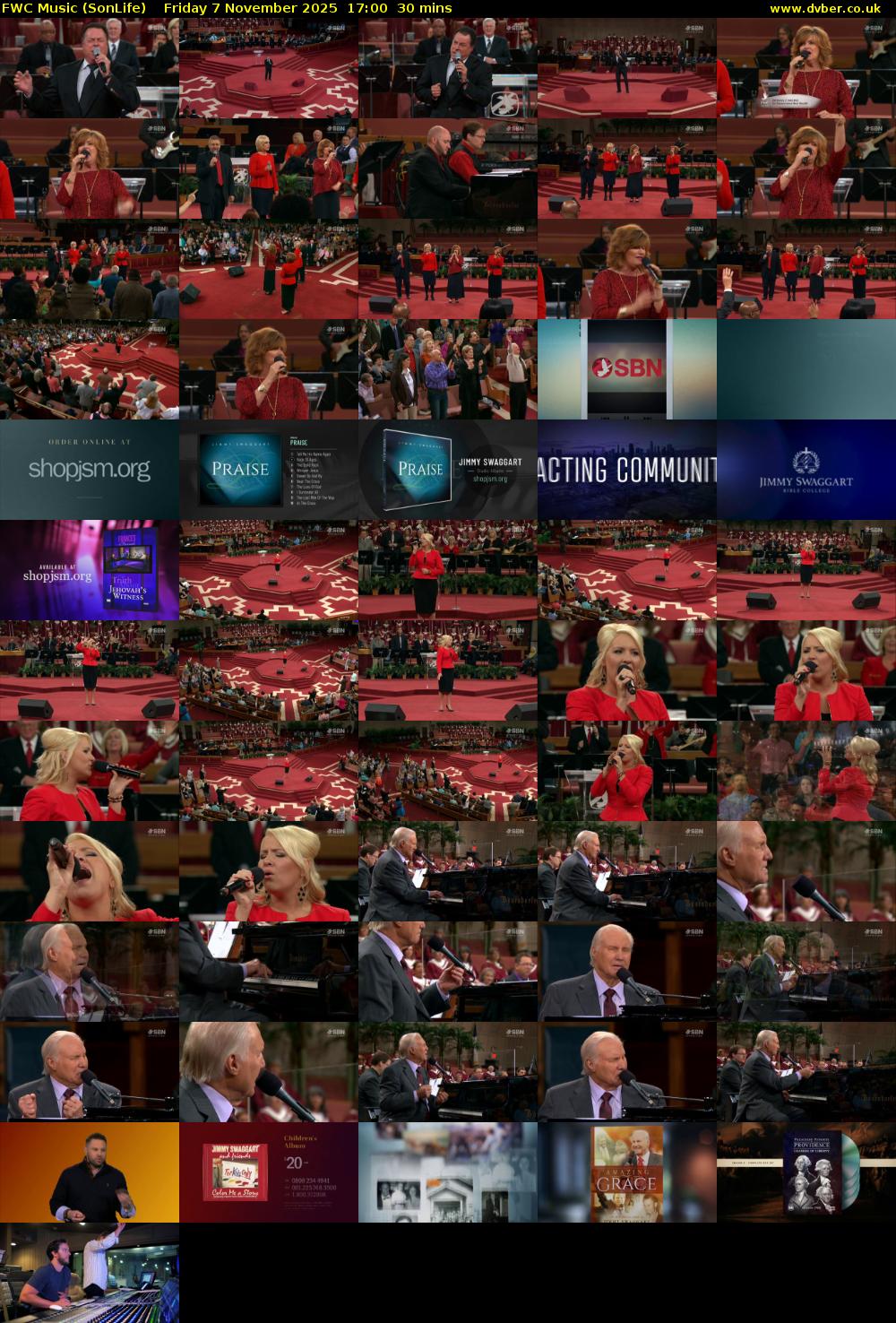 FWC Music (SonLife) Friday 7 November 2025 17:00 - 17:30