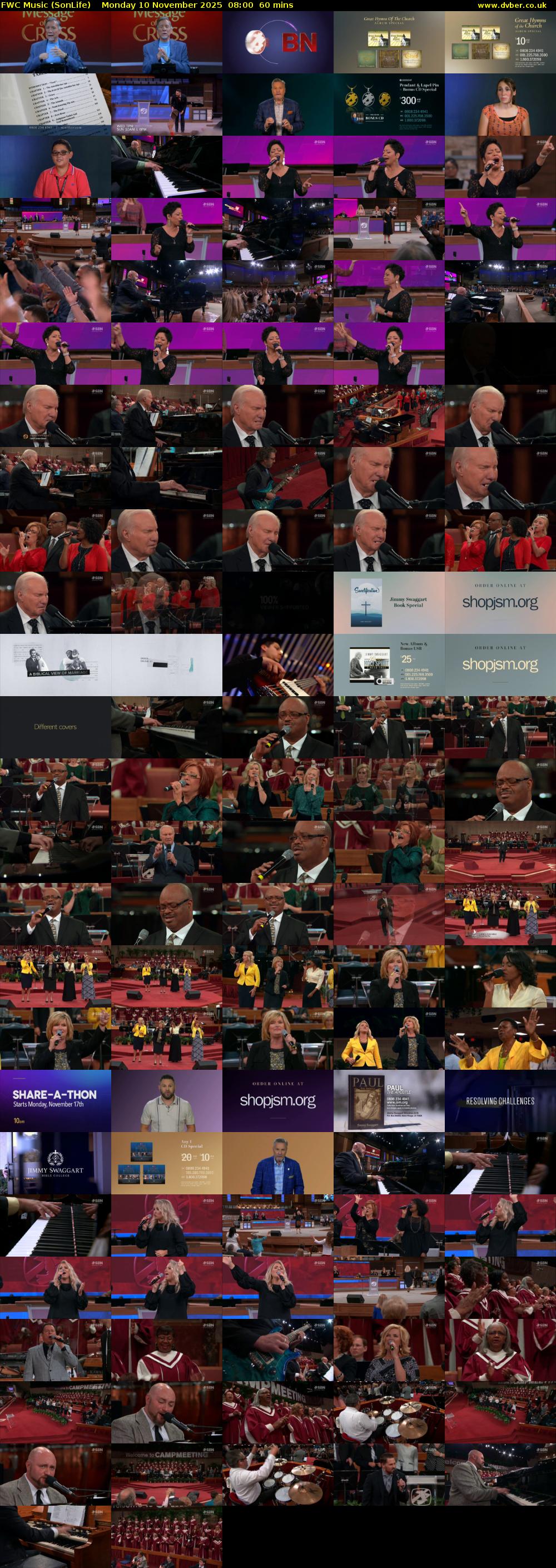 FWC Music (SonLife) Monday 10 November 2025 08:00 - 09:00