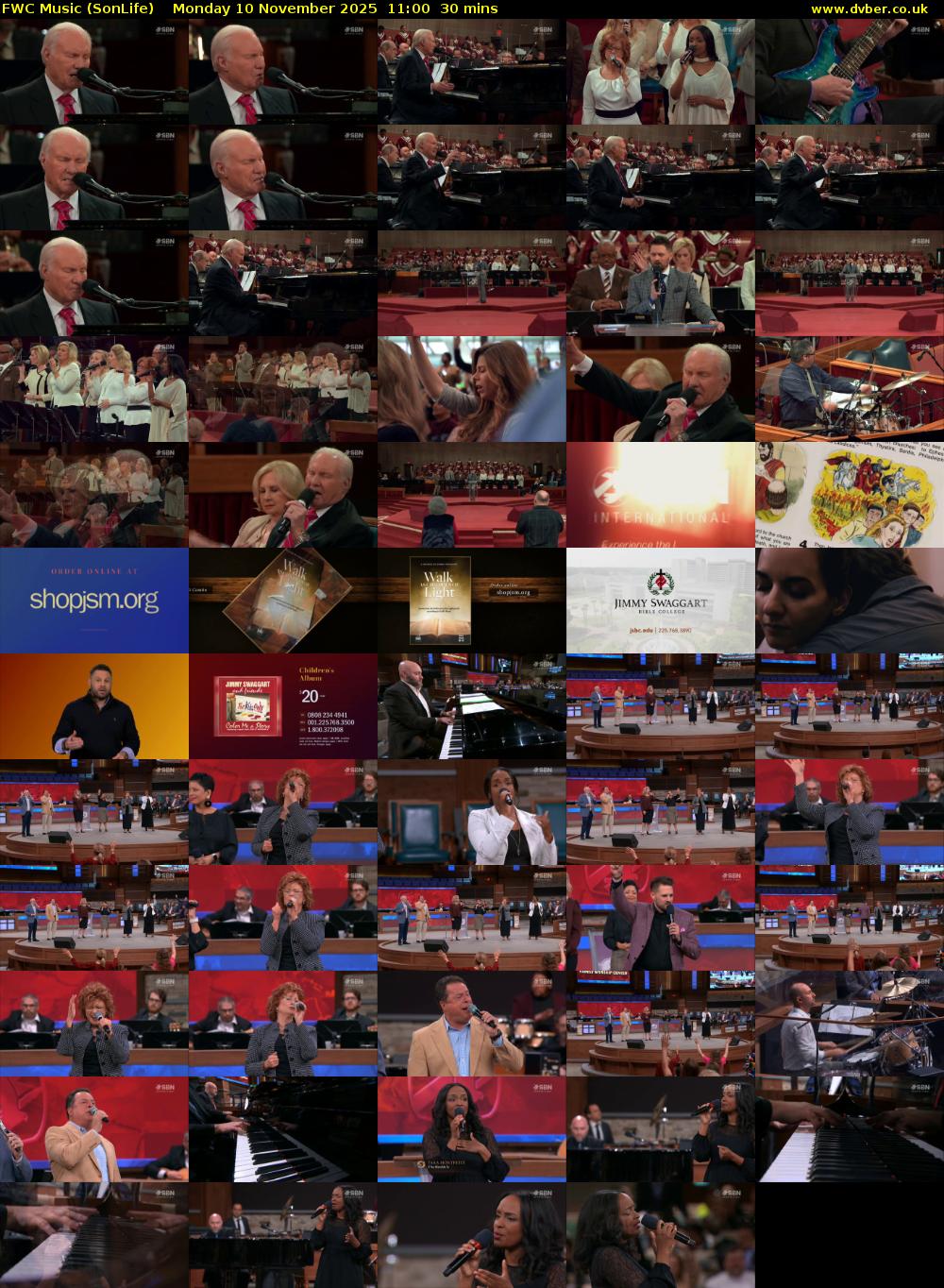 FWC Music (SonLife) Monday 10 November 2025 11:00 - 11:30