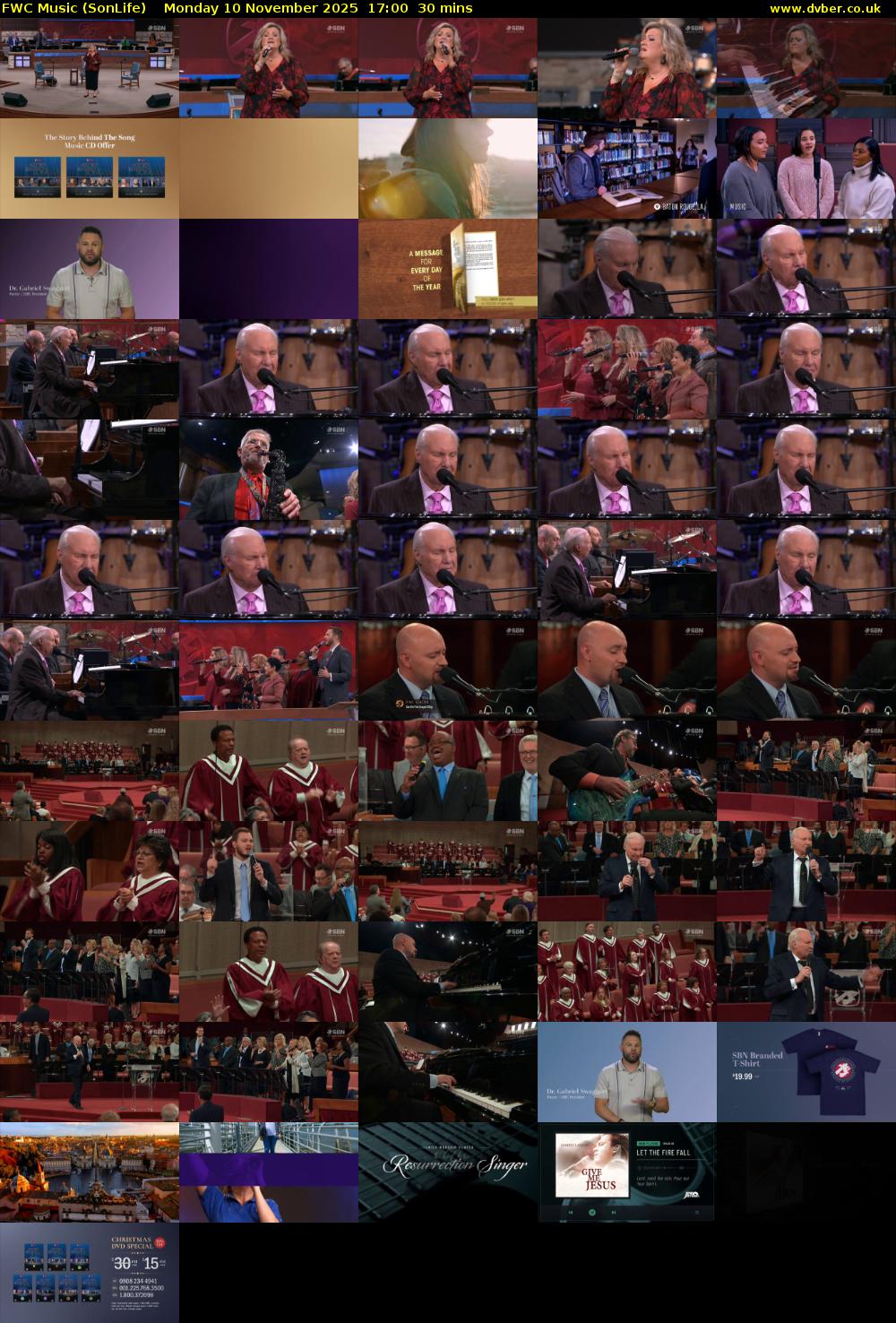 FWC Music (SonLife) Monday 10 November 2025 17:00 - 17:30