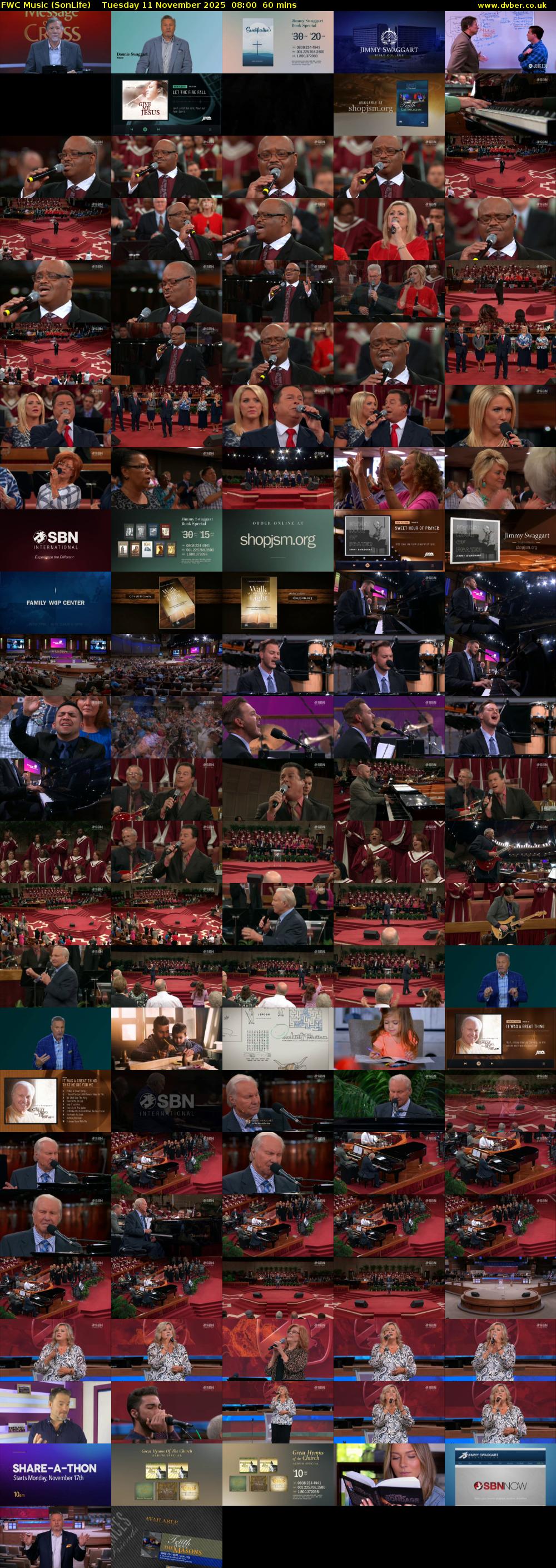 FWC Music (SonLife) Tuesday 11 November 2025 08:00 - 09:00