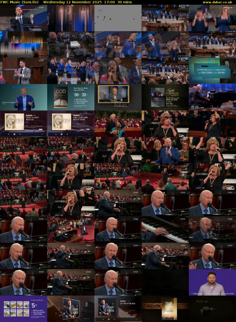 FWC Music (SonLife) Wednesday 12 November 2025 17:00 - 17:30