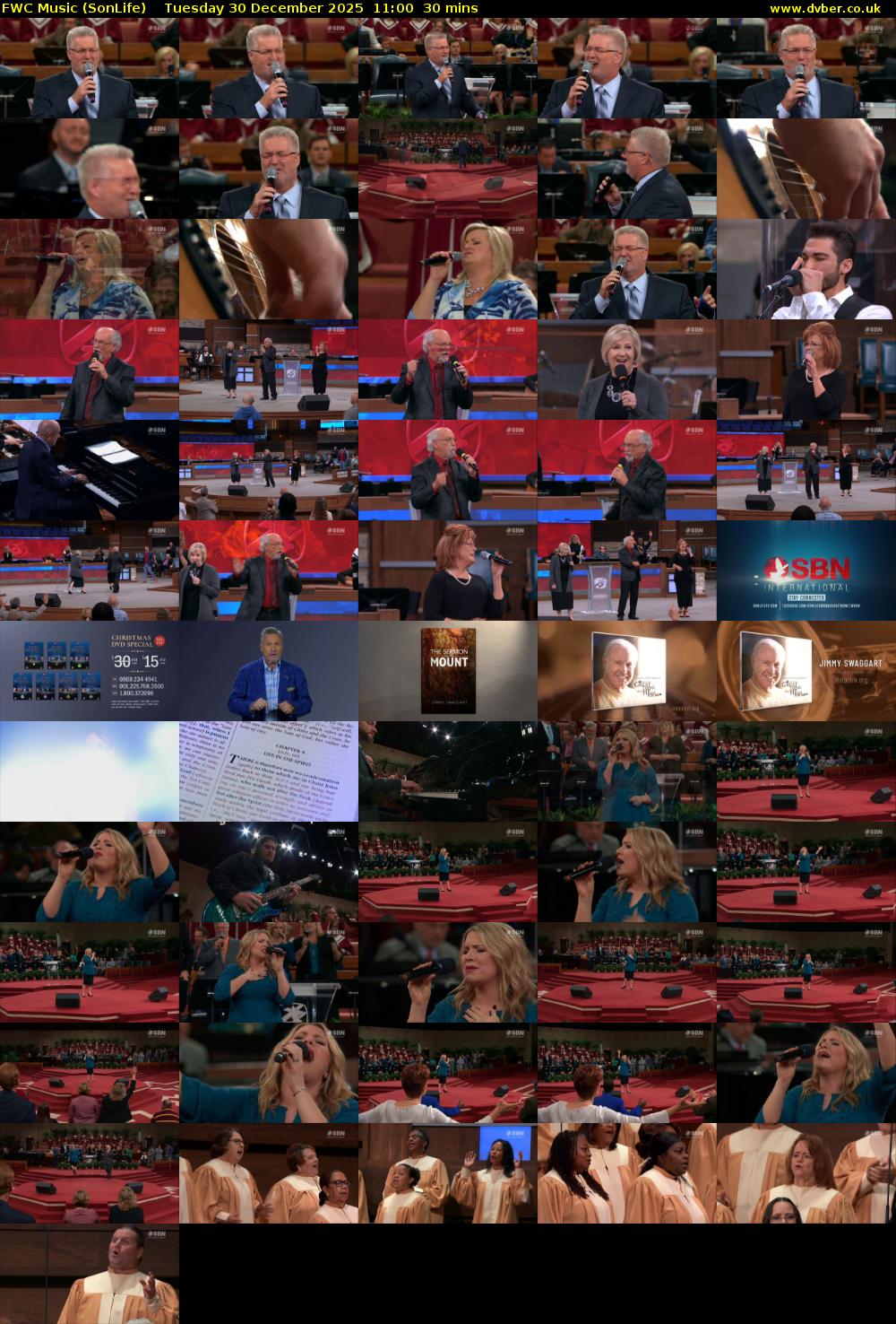 FWC Music (SonLife) Tuesday 30 December 2025 11:00 - 11:30