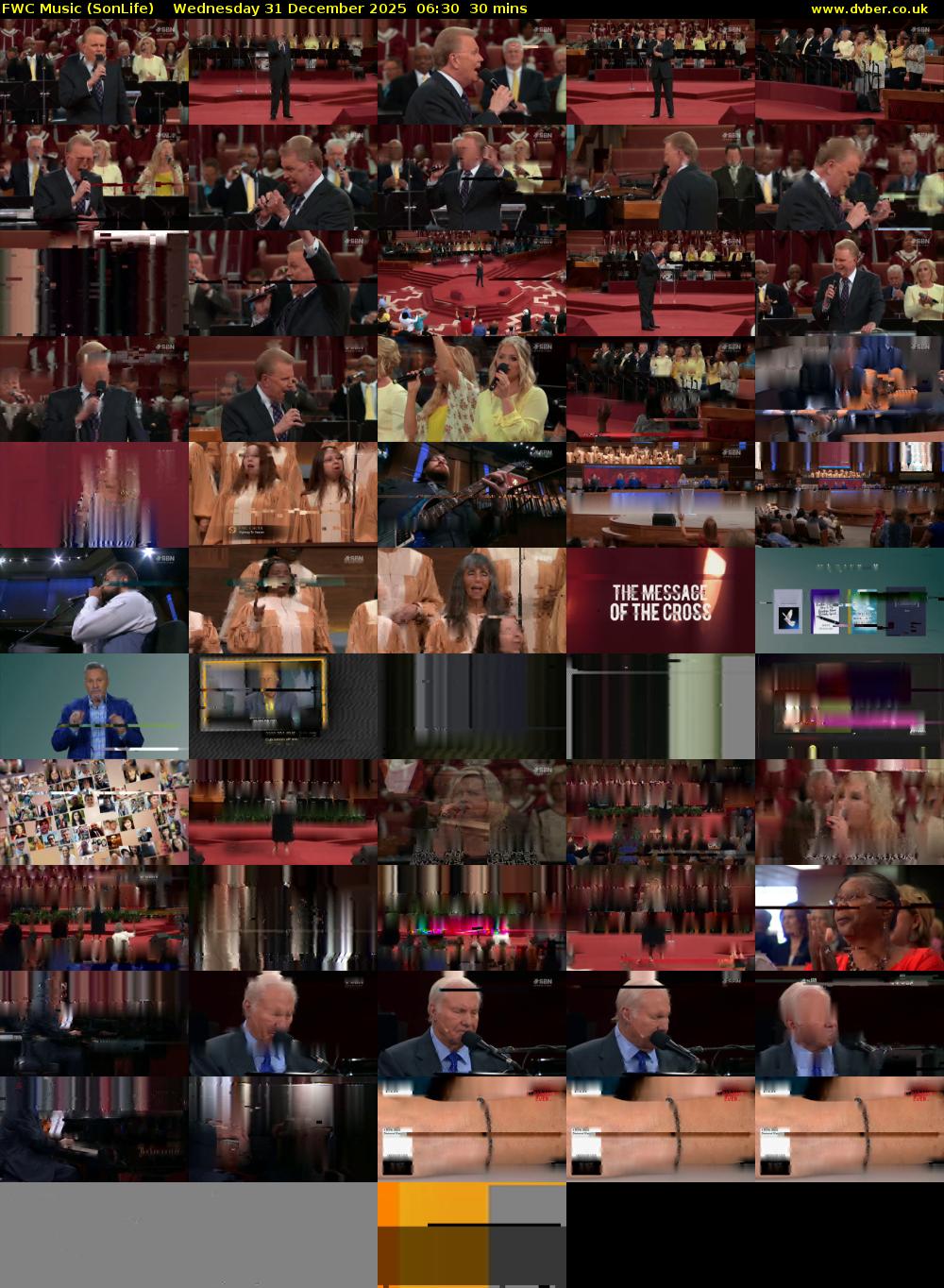 FWC Music (SonLife) Wednesday 31 December 2025 06:30 - 07:00