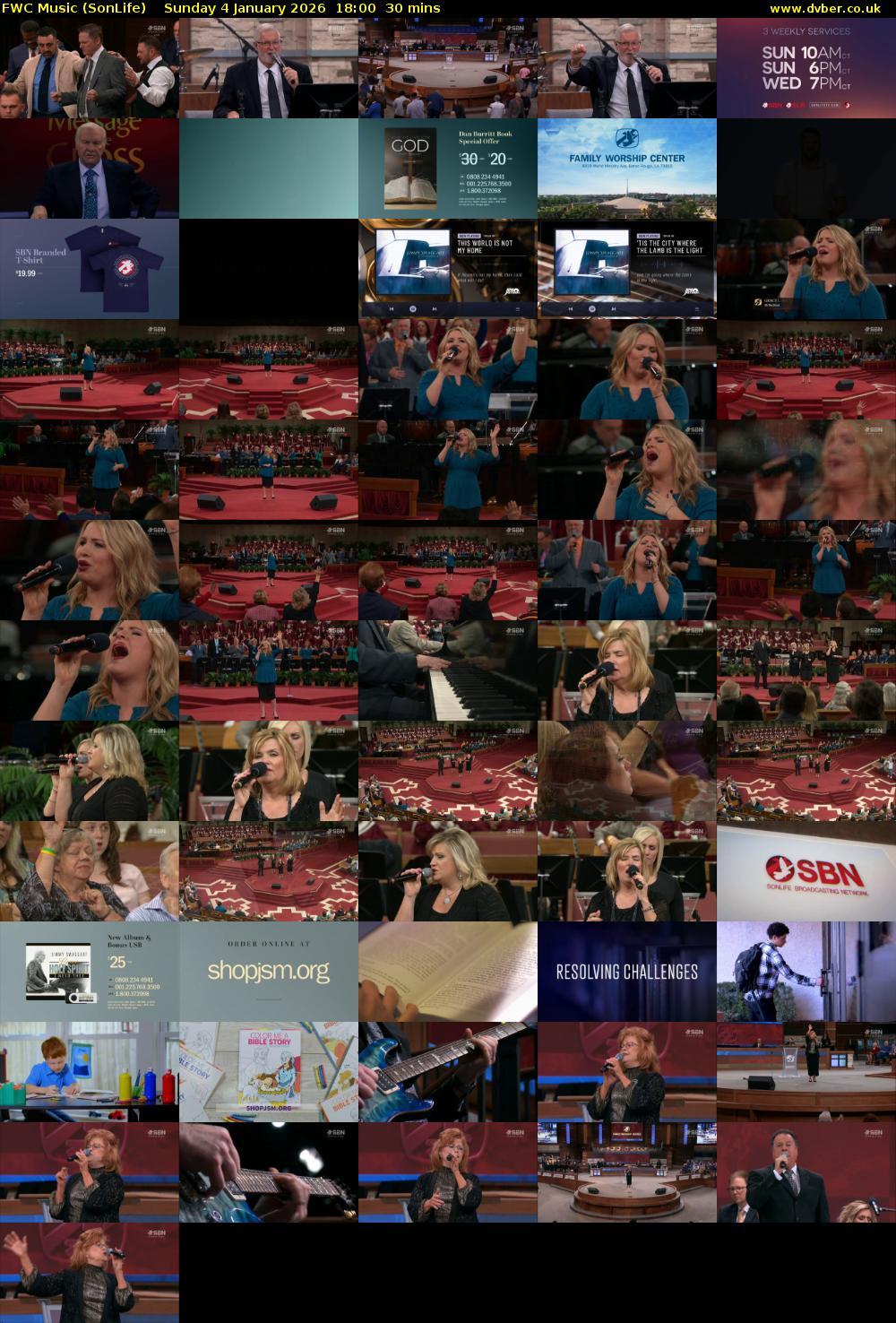 FWC Music (SonLife) Sunday 4 January 2026 18:00 - 18:30