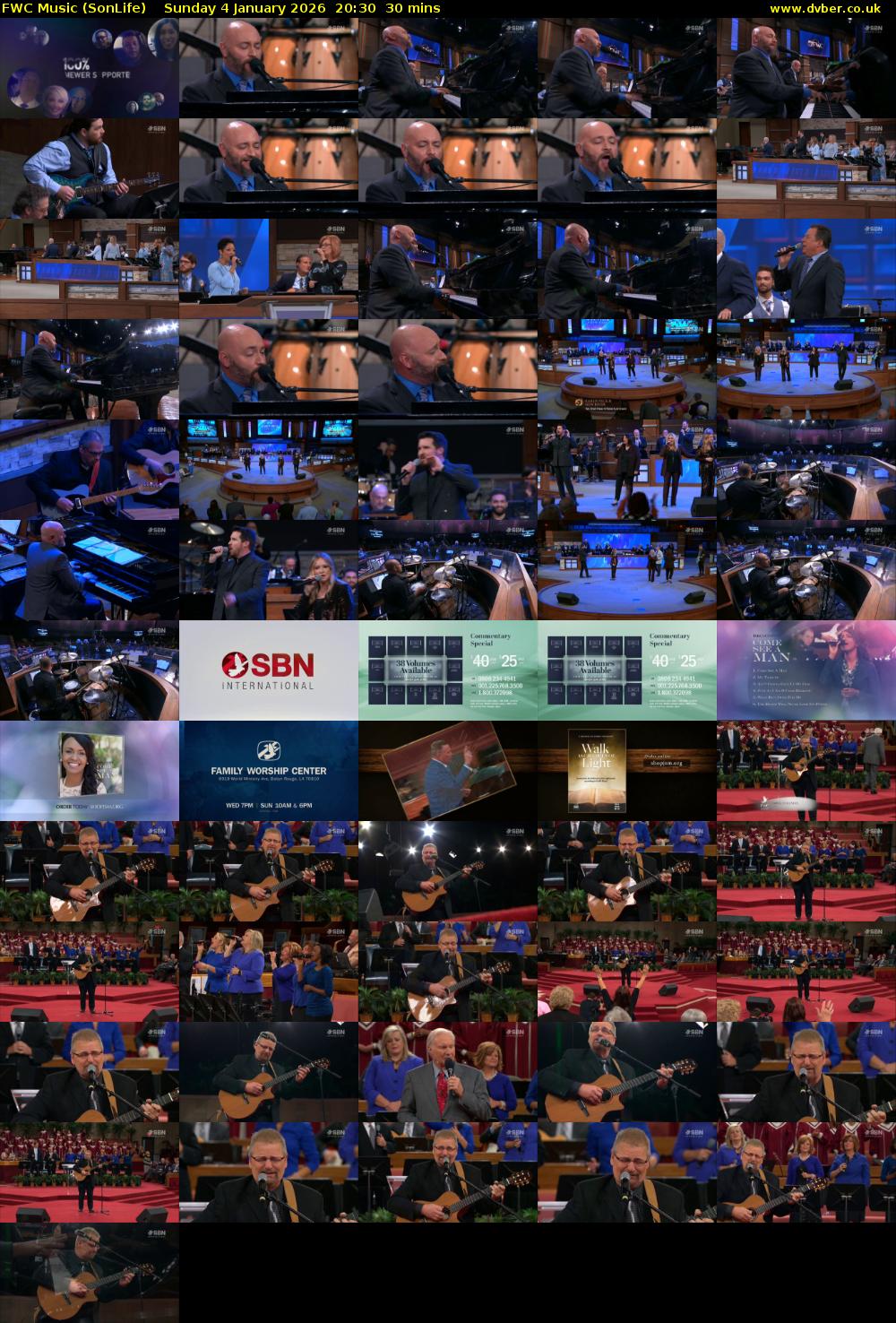 FWC Music (SonLife) Sunday 4 January 2026 20:30 - 21:00