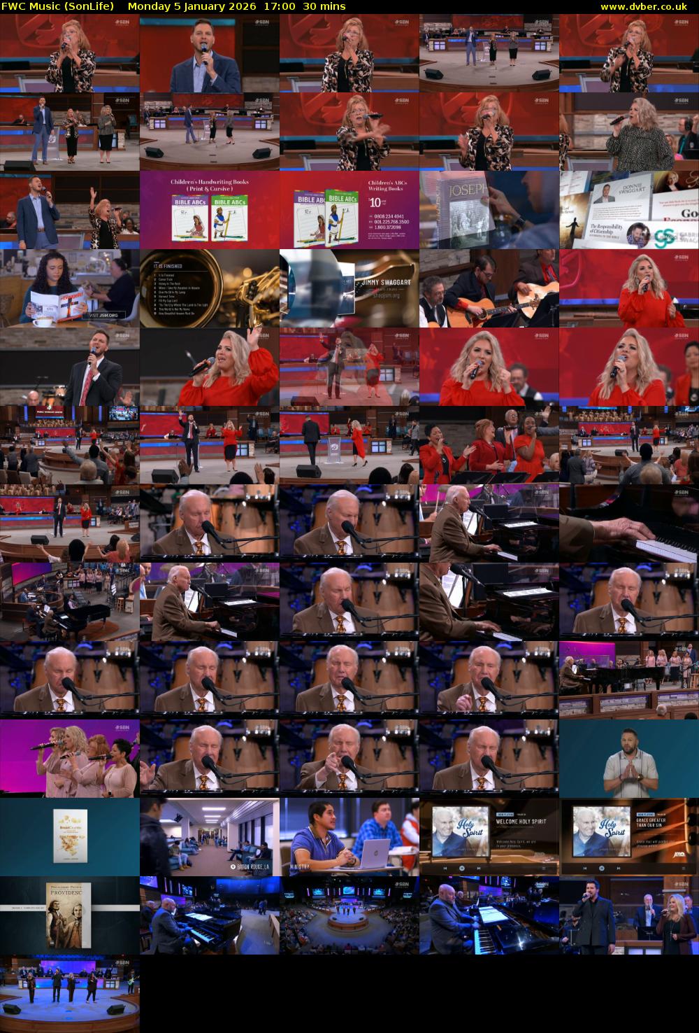 FWC Music (SonLife) Monday 5 January 2026 17:00 - 17:30