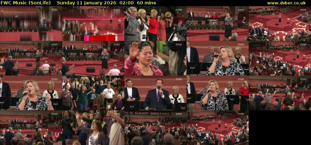 FWC Music (SonLife) Sunday 11 January 2026 02:00 - 03:00