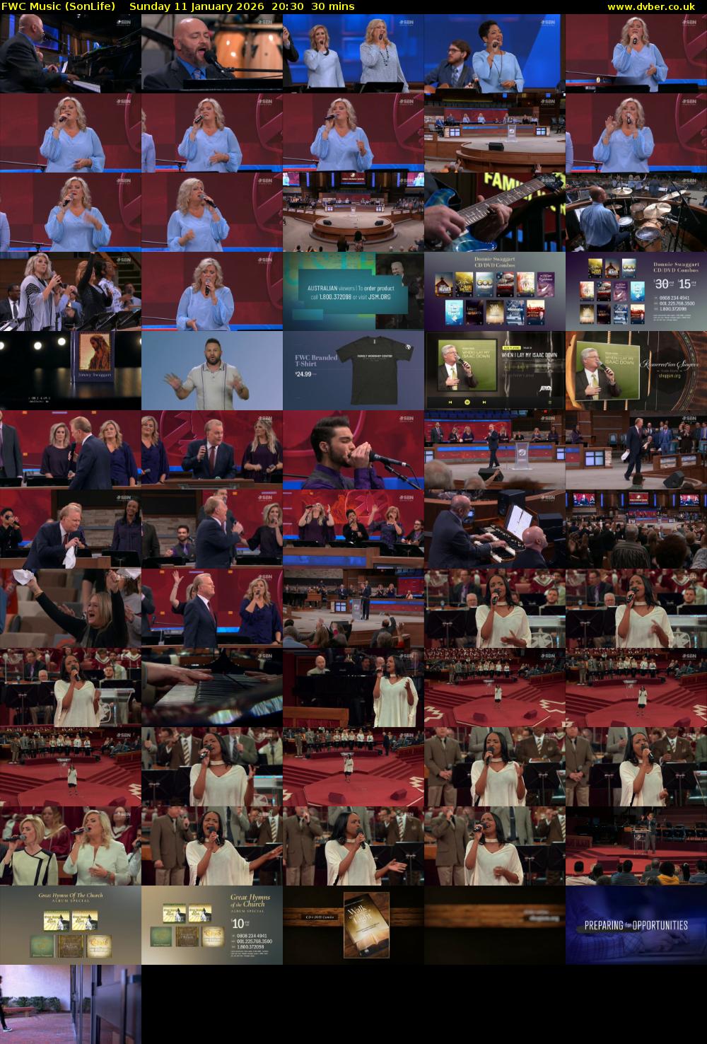 FWC Music (SonLife) Sunday 11 January 2026 20:30 - 21:00