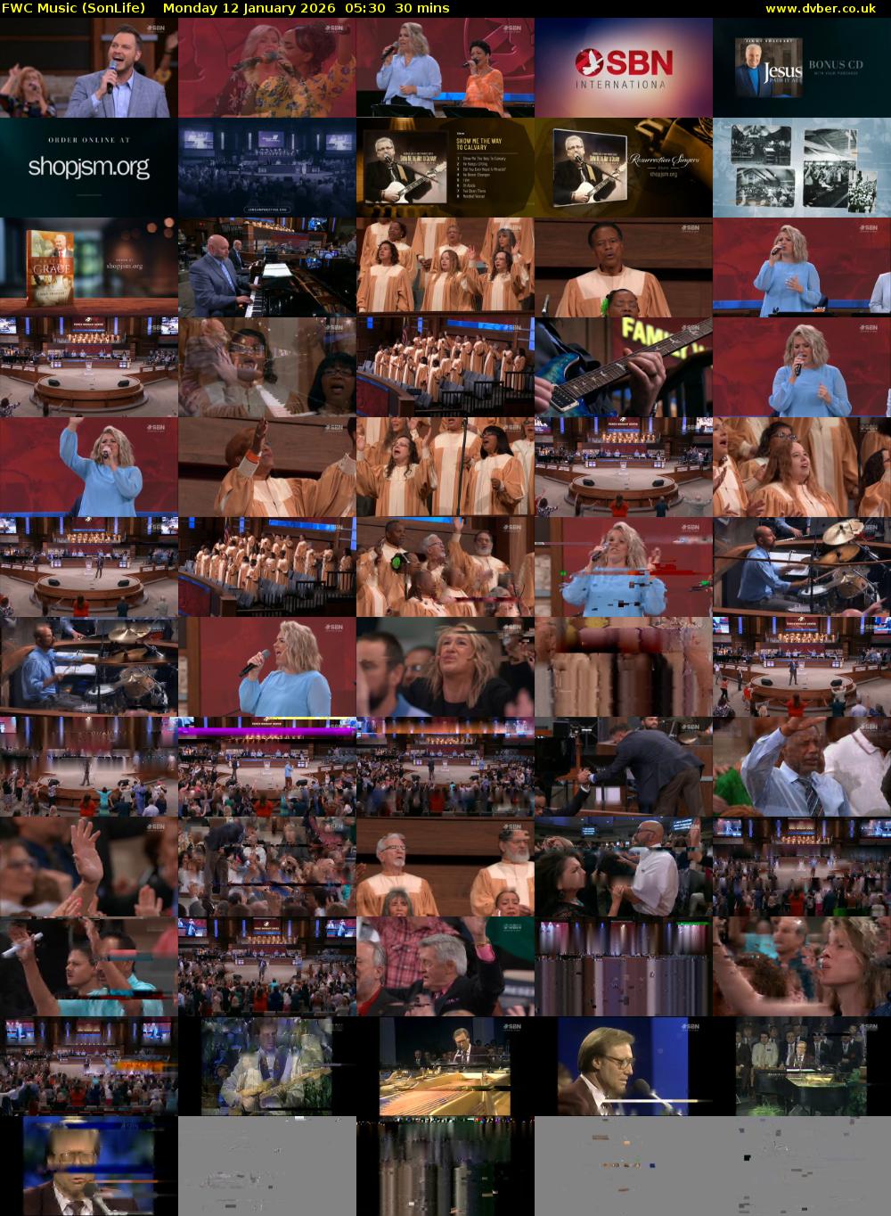 FWC Music (SonLife) Monday 12 January 2026 05:30 - 06:00