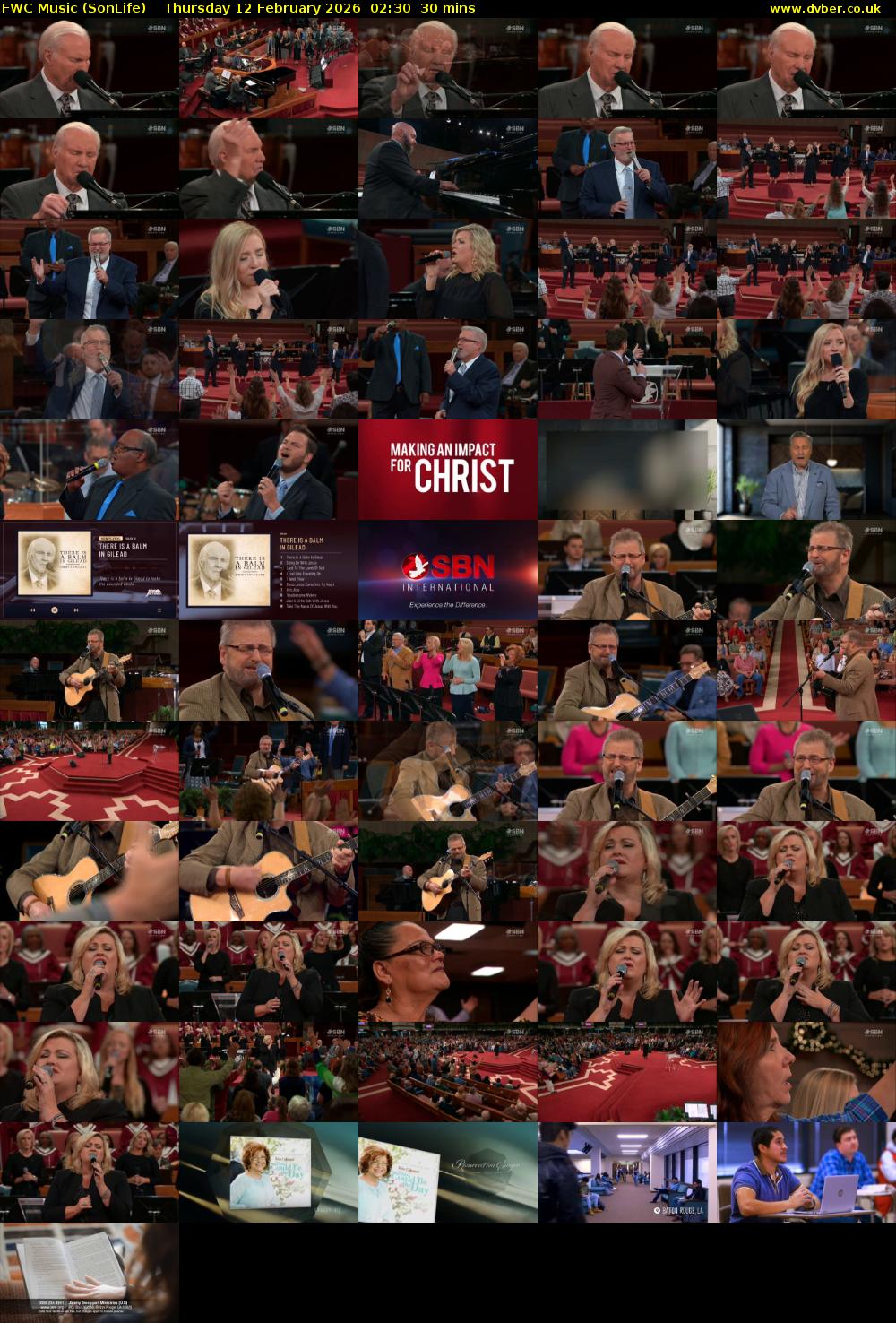 FWC Music (SonLife) Thursday 12 February 2026 02:30 - 03:00