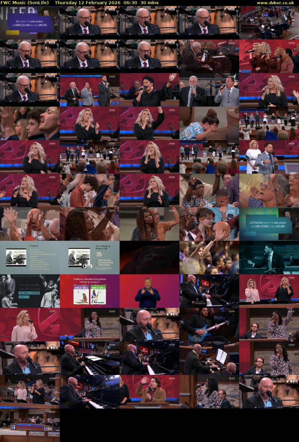 FWC Music (SonLife) Thursday 12 February 2026 06:30 - 07:00