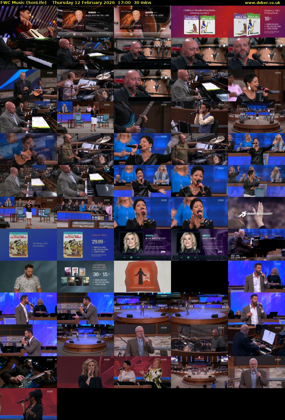 FWC Music (SonLife) Thursday 12 February 2026 17:00 - 17:30