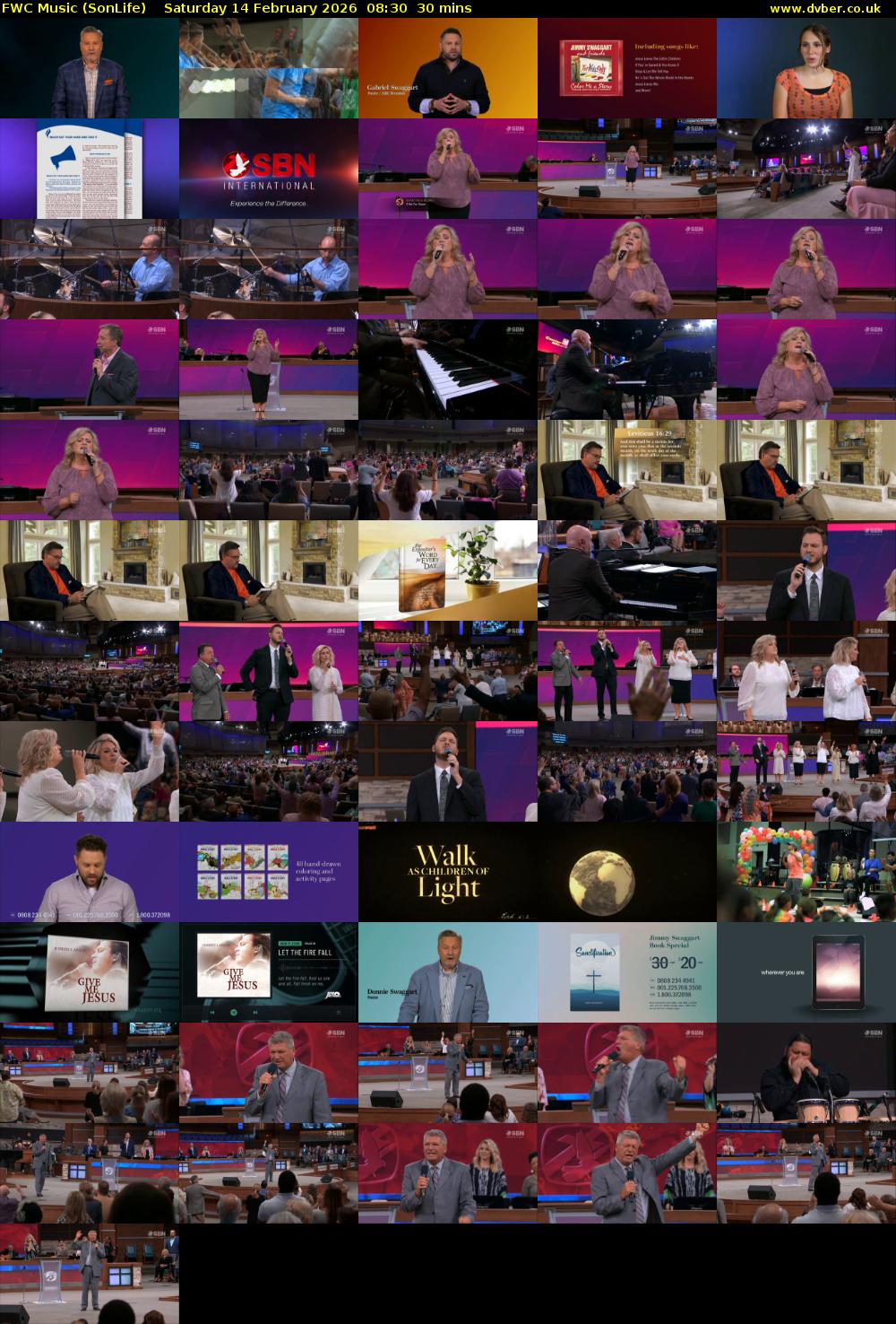 FWC Music (SonLife) Saturday 14 February 2026 08:30 - 09:00