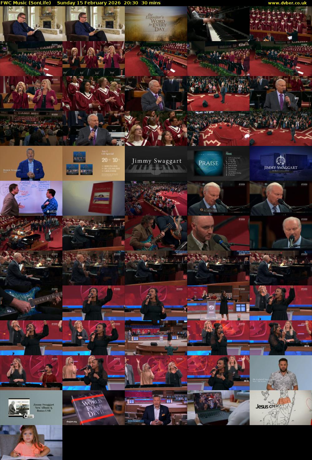 FWC Music (SonLife) Sunday 15 February 2026 20:30 - 21:00