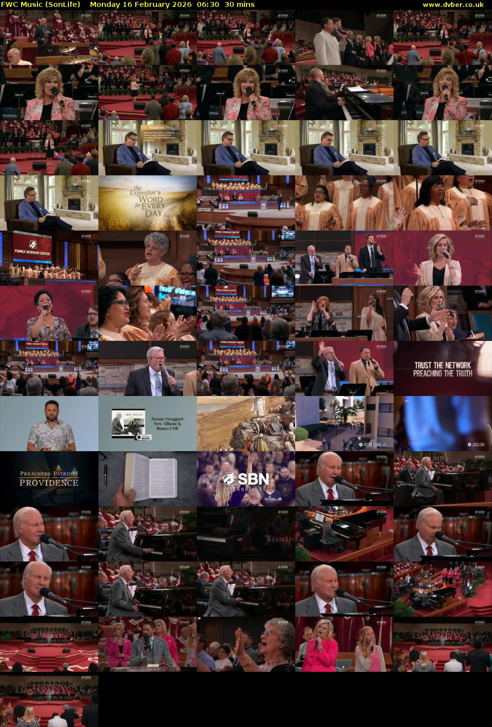 FWC Music (SonLife) Monday 16 February 2026 06:30 - 07:00