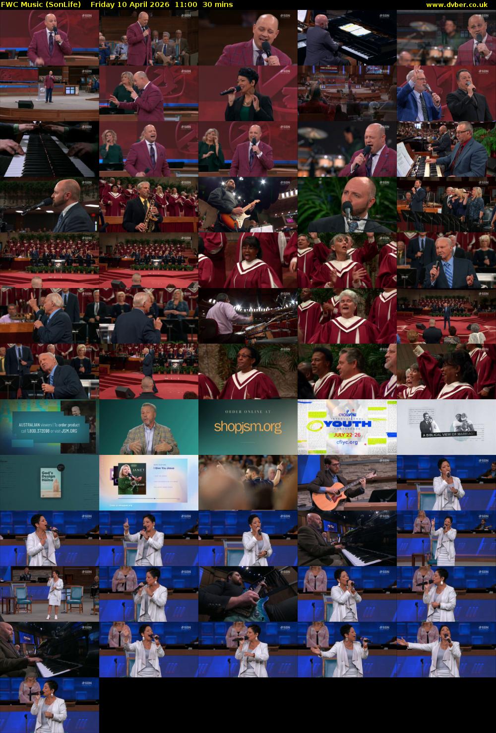 FWC Music (SonLife) Friday 10 April 2026 11:00 - 11:30