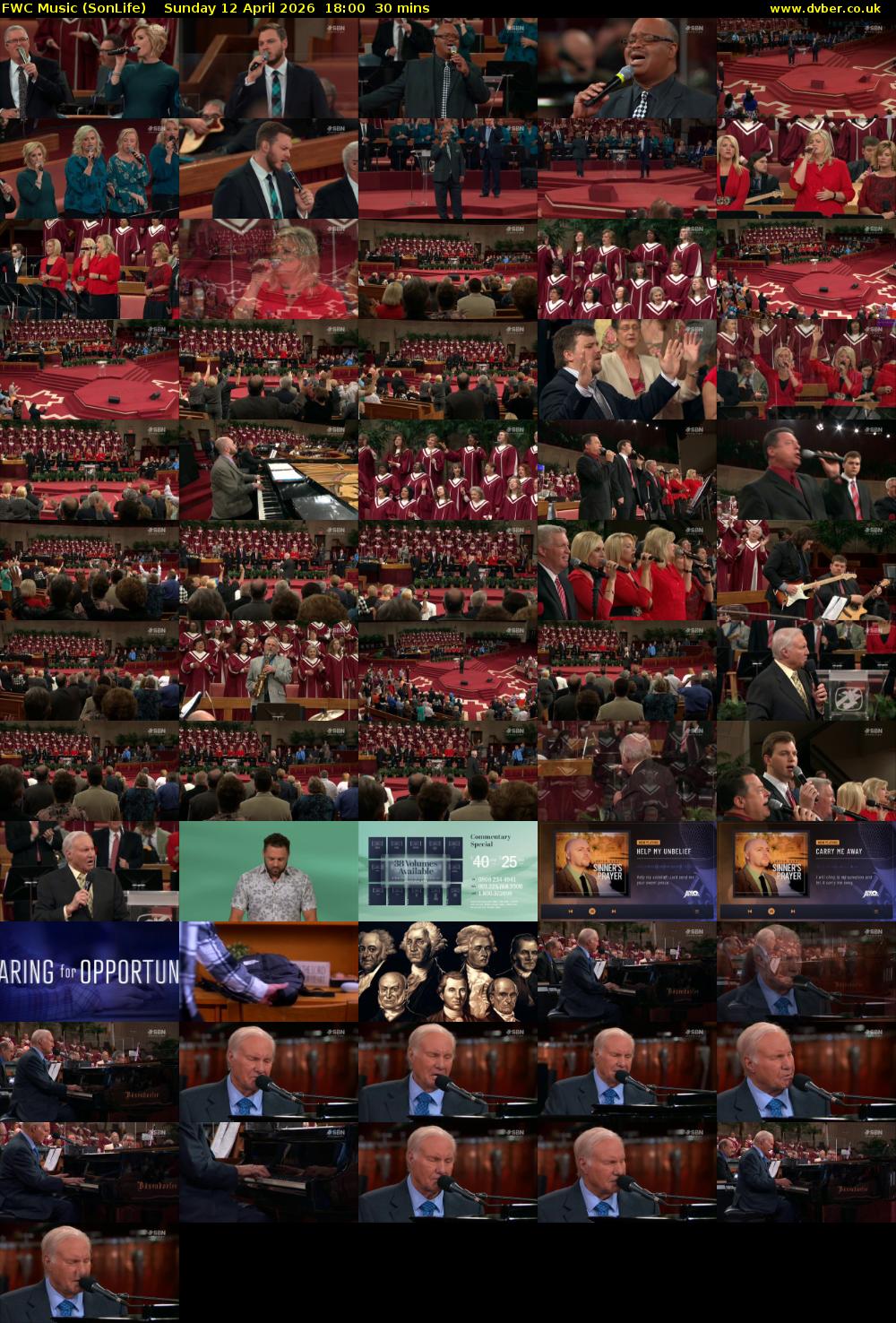 FWC Music (SonLife) Sunday 12 April 2026 18:00 - 18:30