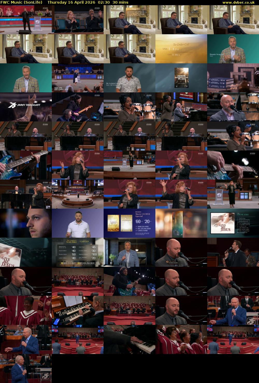 FWC Music (SonLife) Thursday 16 April 2026 02:30 - 03:00