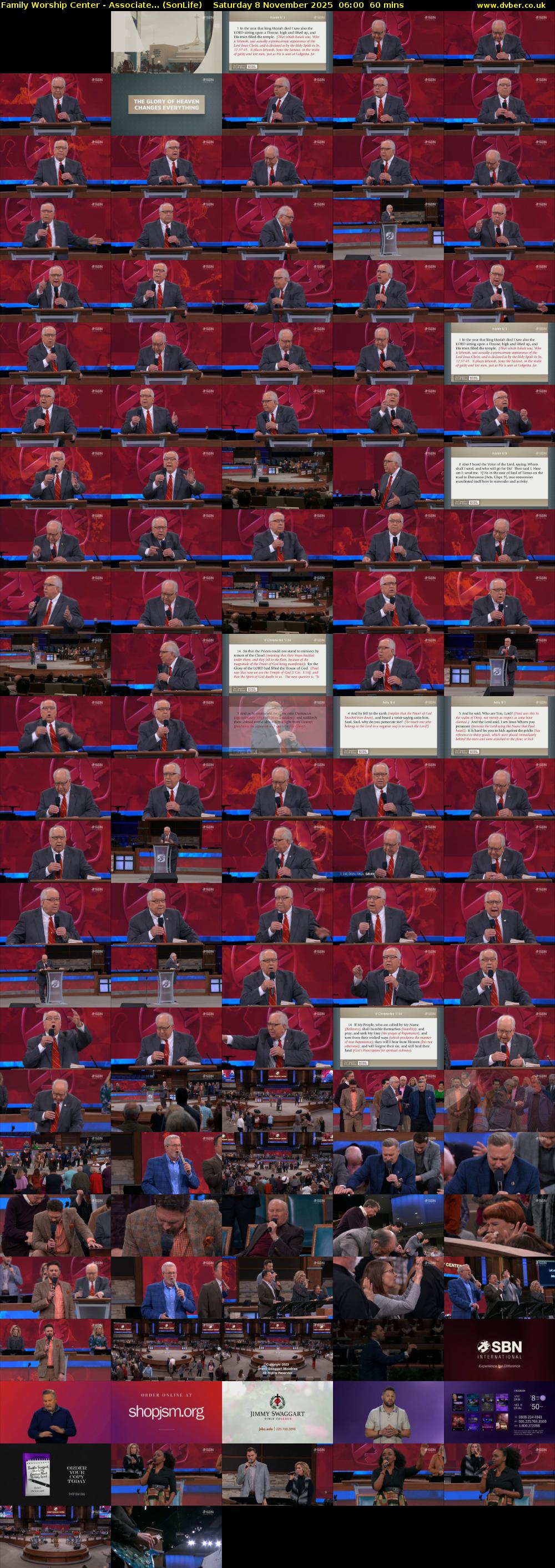 Family Worship Center - Associate... (SonLife) Saturday 8 November 2025 06:00 - 07:00