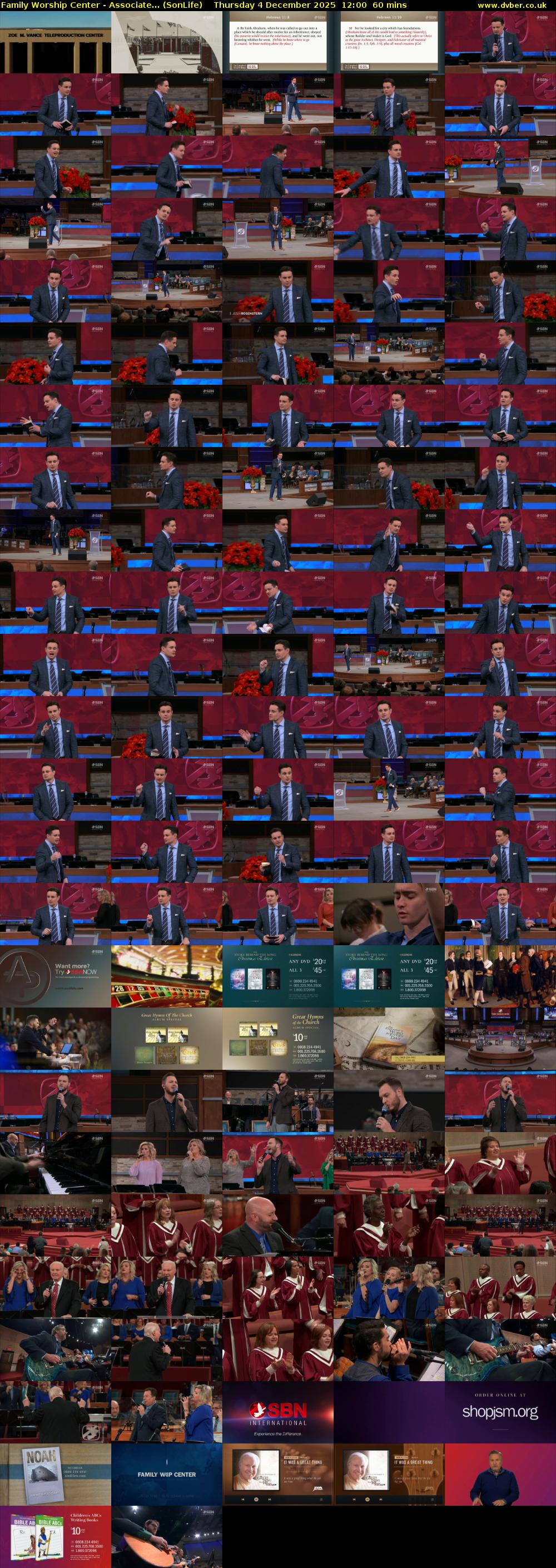 Family Worship Center - Associate... (SonLife) Thursday 4 December 2025 12:00 - 13:00