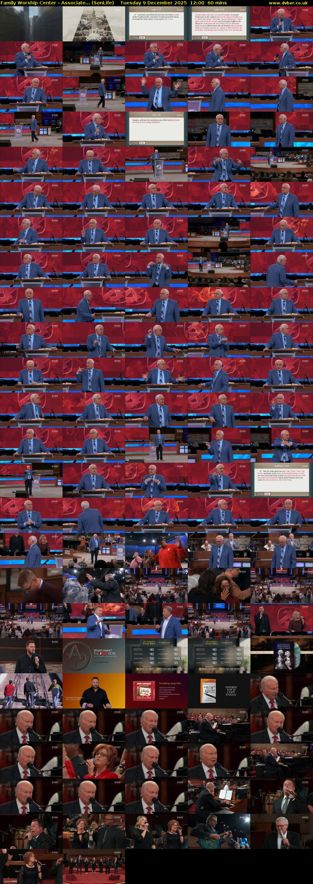 Family Worship Center - Associate... (SonLife) Tuesday 9 December 2025 12:00 - 13:00