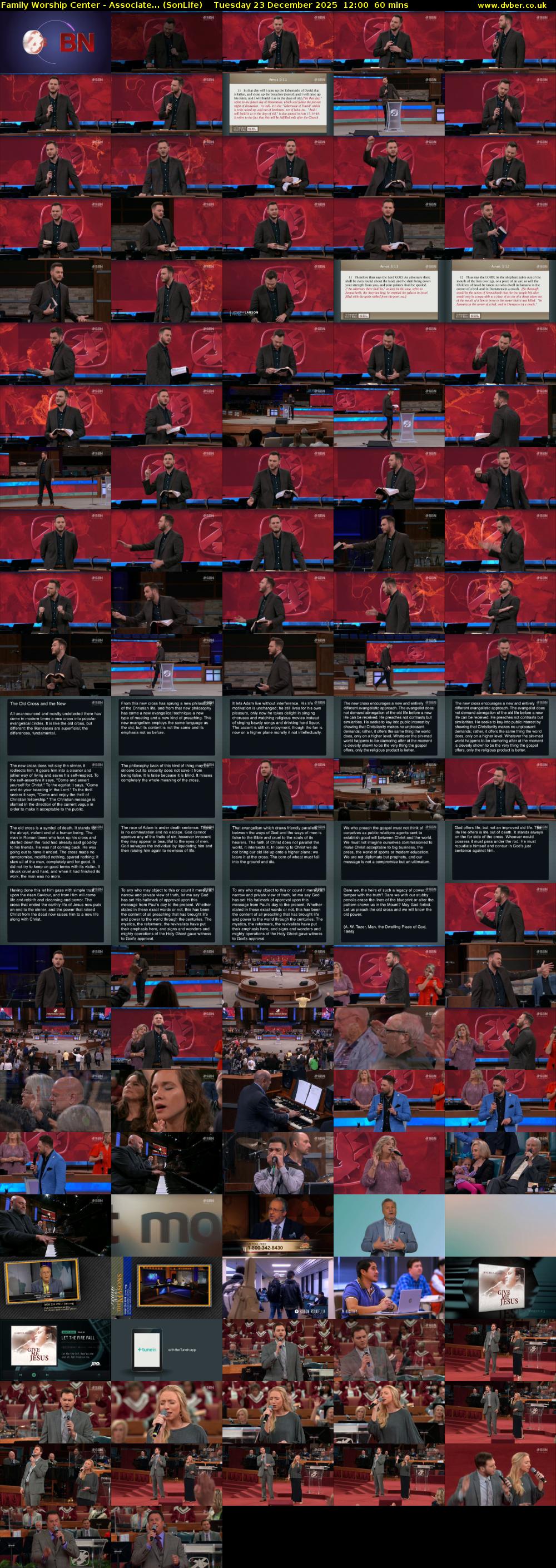 Family Worship Center - Associate... (SonLife) Tuesday 23 December 2025 12:00 - 13:00