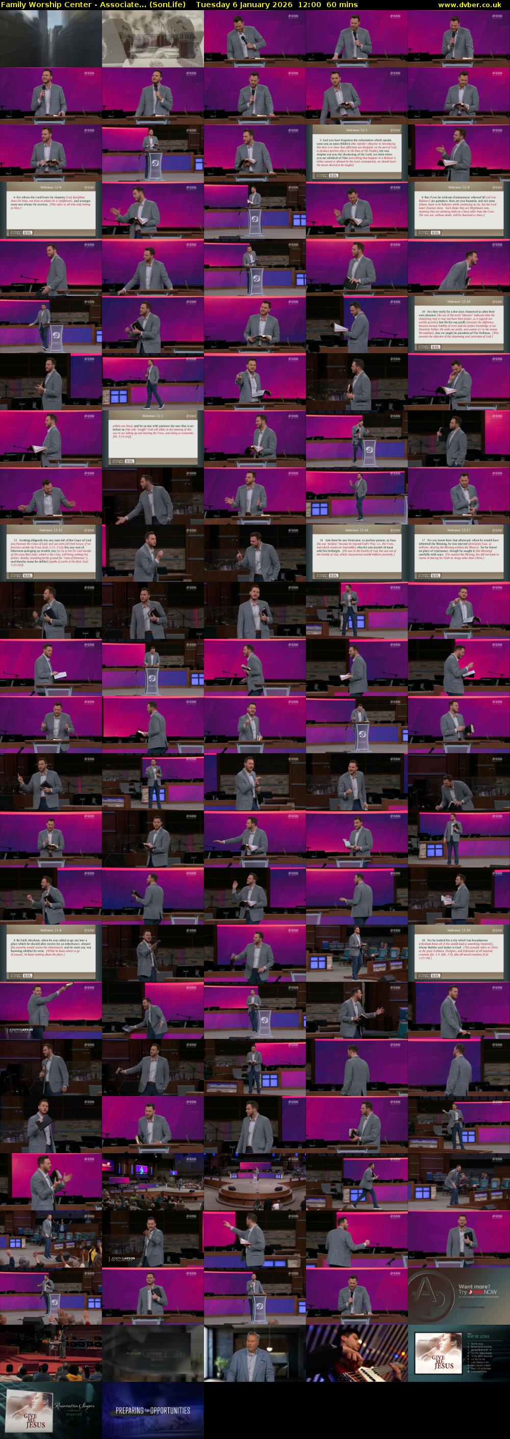 Family Worship Center - Associate... (SonLife) Tuesday 6 January 2026 12:00 - 13:00