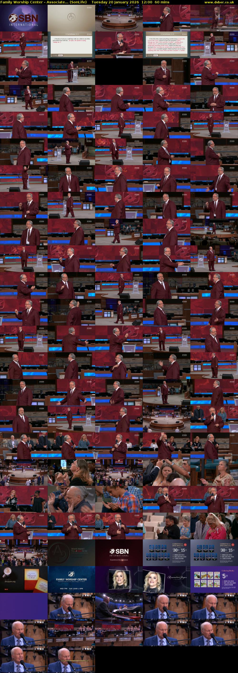 Family Worship Center - Associate... (SonLife) Tuesday 20 January 2026 12:00 - 13:00