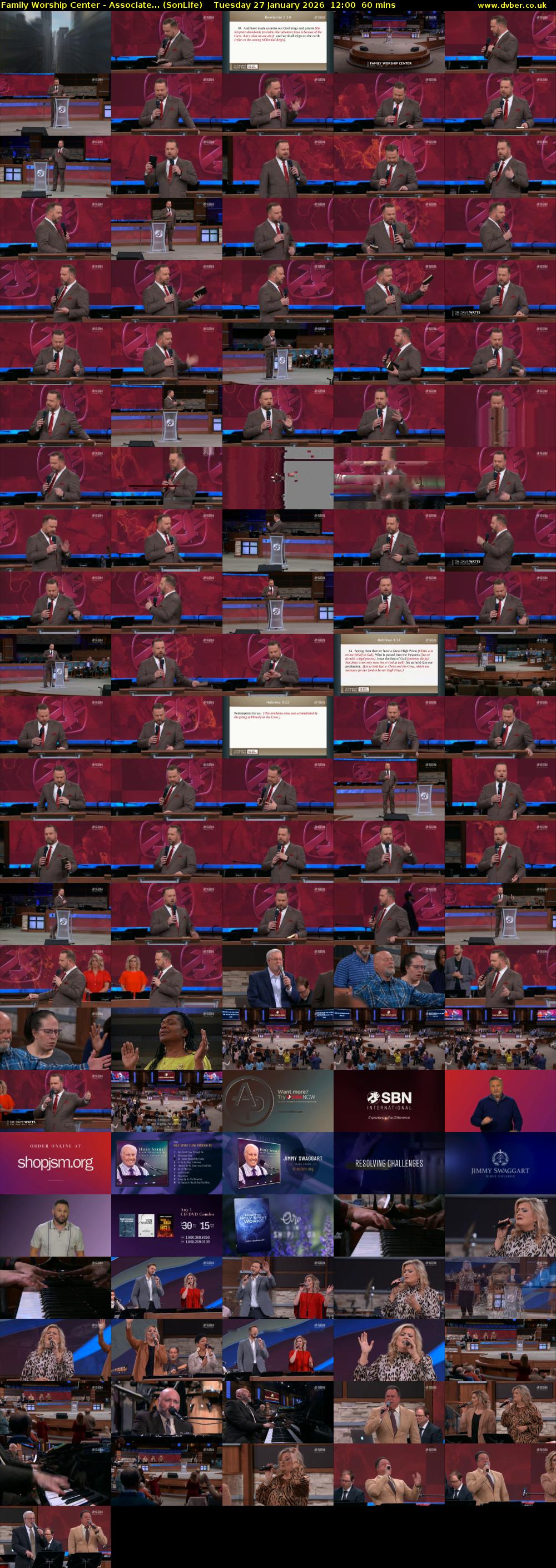 Family Worship Center - Associate... (SonLife) Tuesday 27 January 2026 12:00 - 13:00