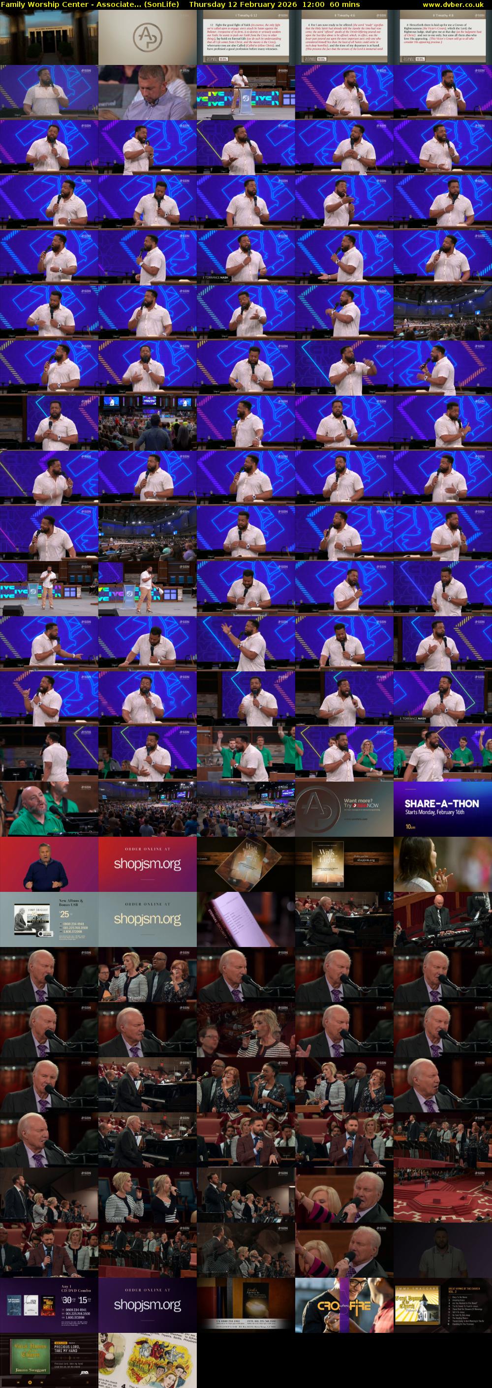 Family Worship Center - Associate... (SonLife) Thursday 12 February 2026 12:00 - 13:00