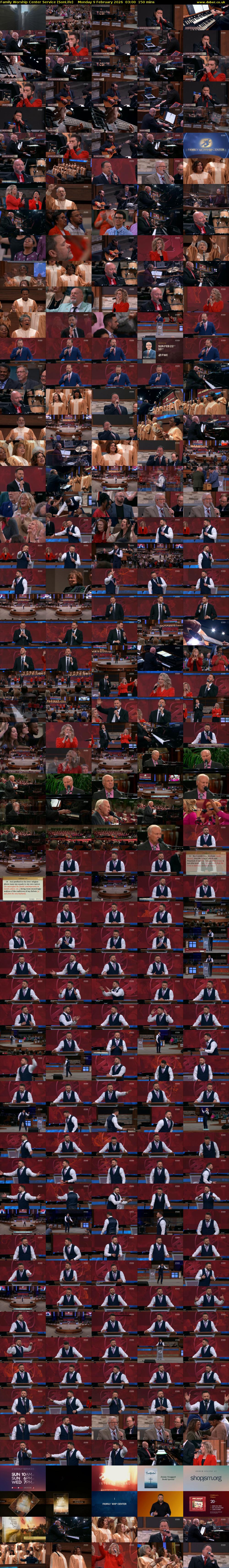 Family Worship Center Service (SonLife) Monday 9 February 2026 03:00 - 05:30