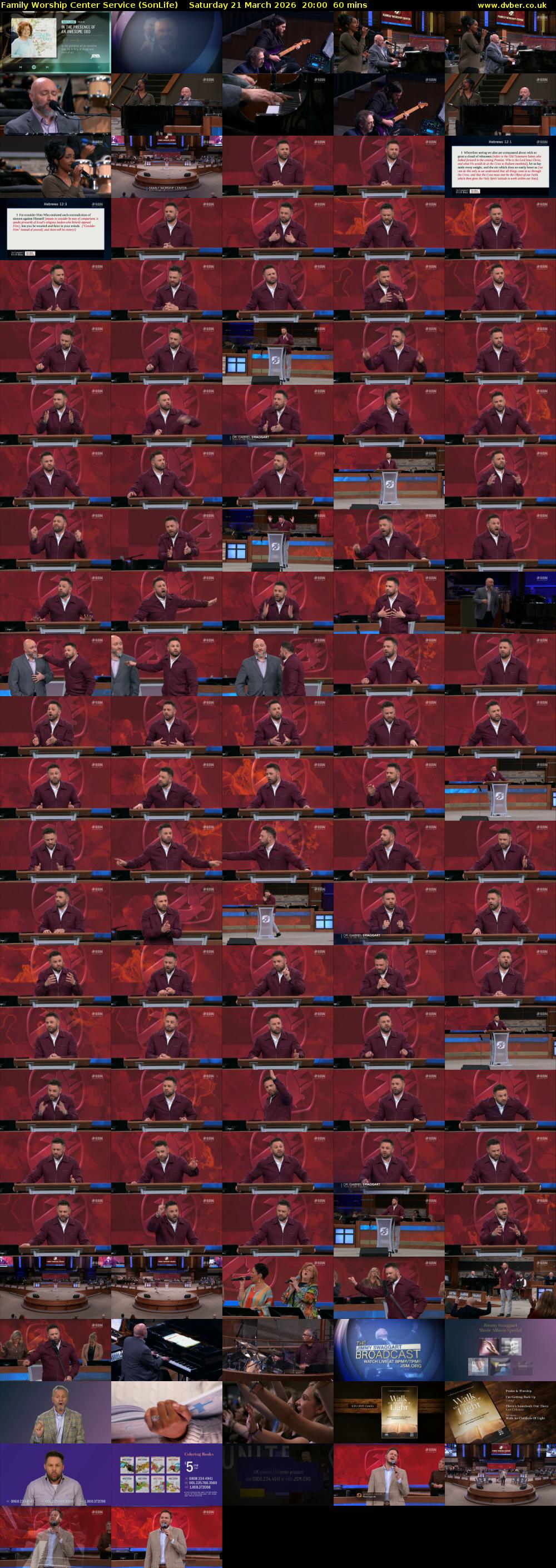 Family Worship Center Service (SonLife) Saturday 21 March 2026 20:00 - 21:00