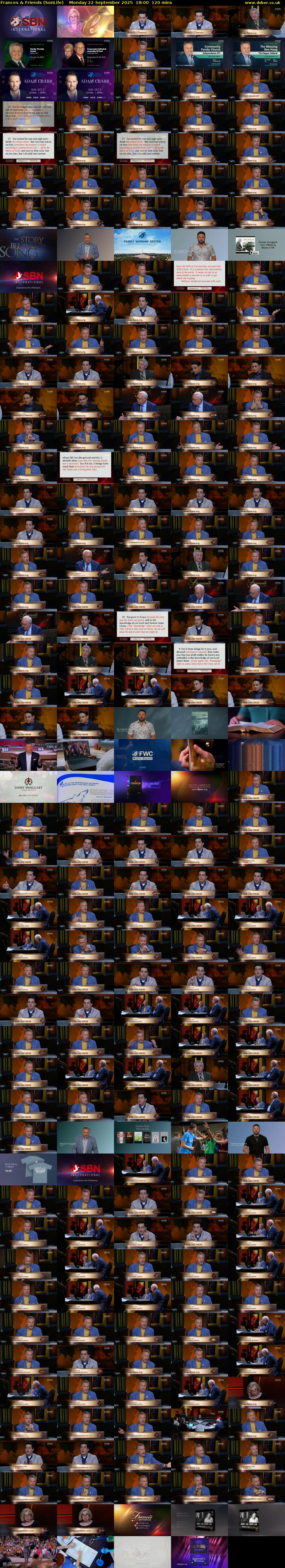 Frances & Friends (SonLife) Monday 22 September 2025 18:00 - 20:00