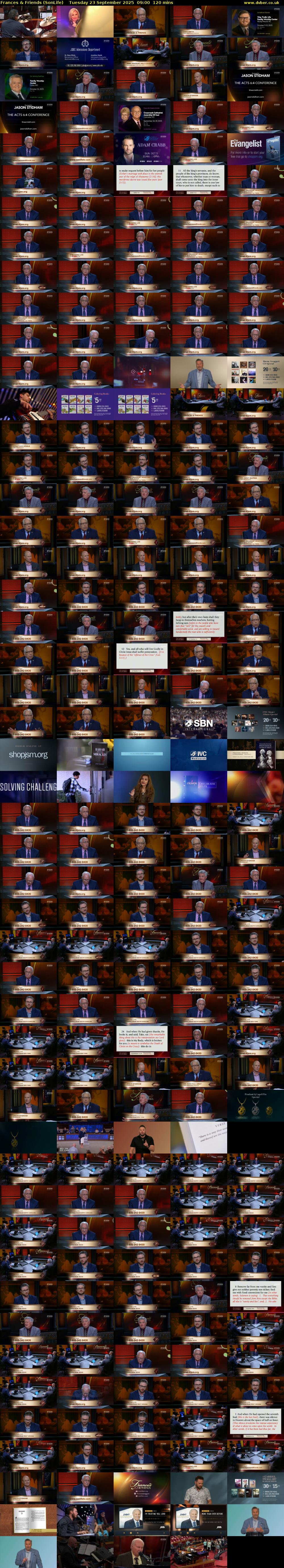 Frances & Friends (SonLife) Tuesday 23 September 2025 09:00 - 11:00